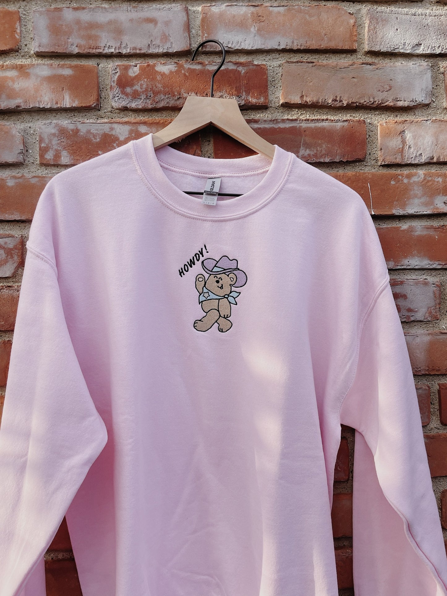 Howdy Bear Embroidered Sweatshirt