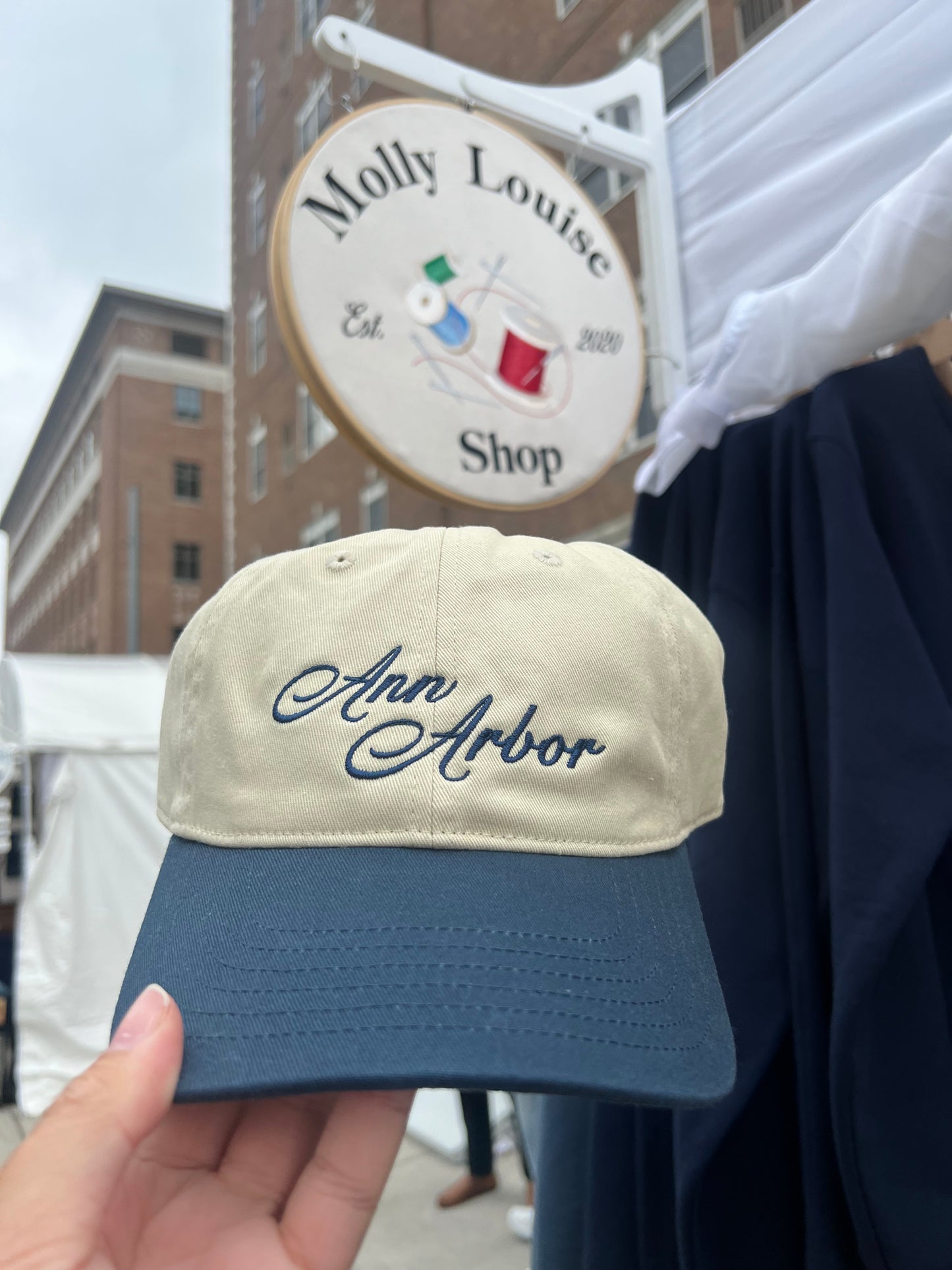 Ann Arbor Embroidered Baseball Hat