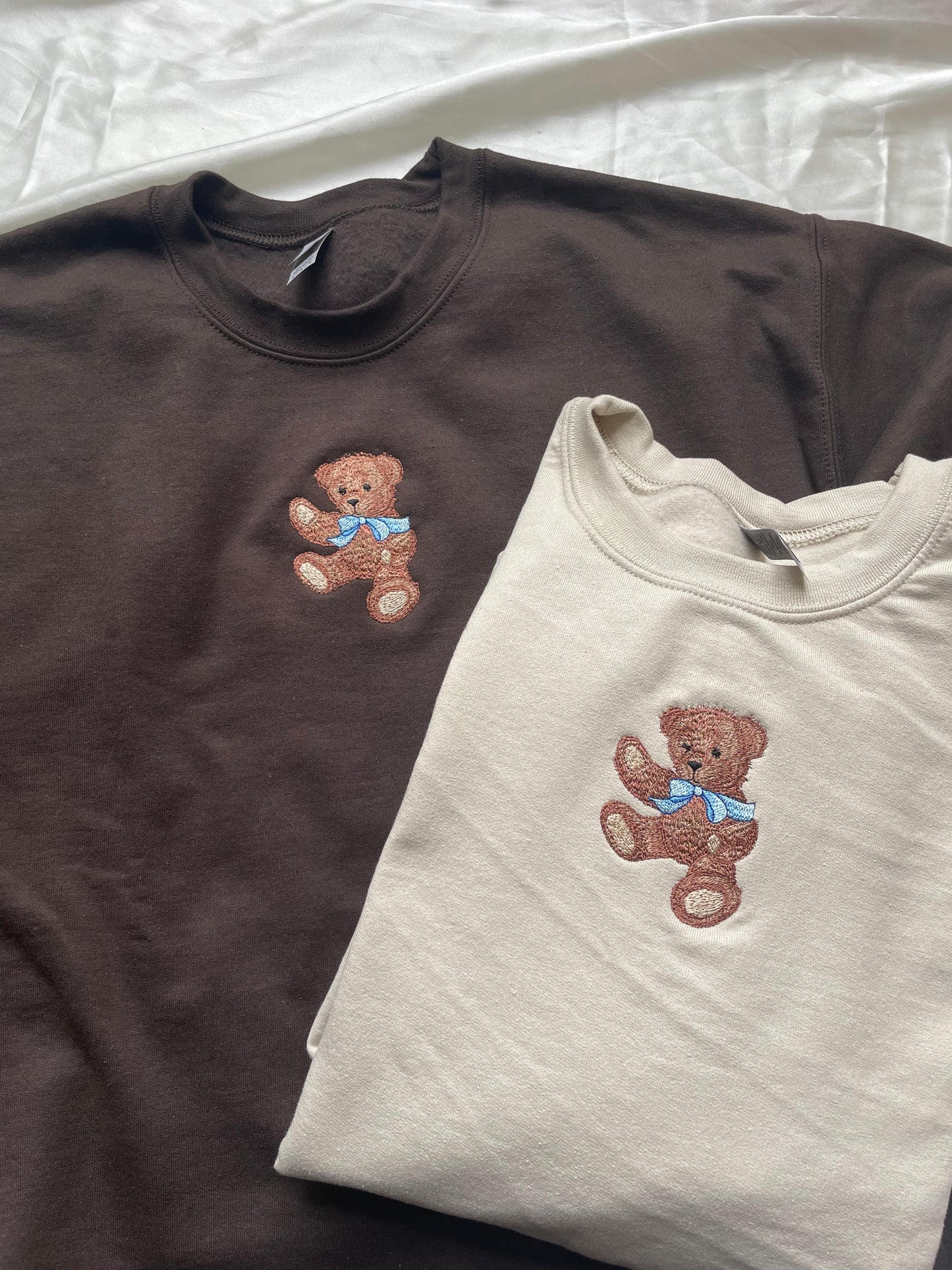 Teddy Bear Embroidered Sweatshirt