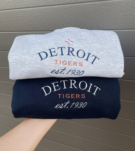 Embroidered Baseball Sweatshirt