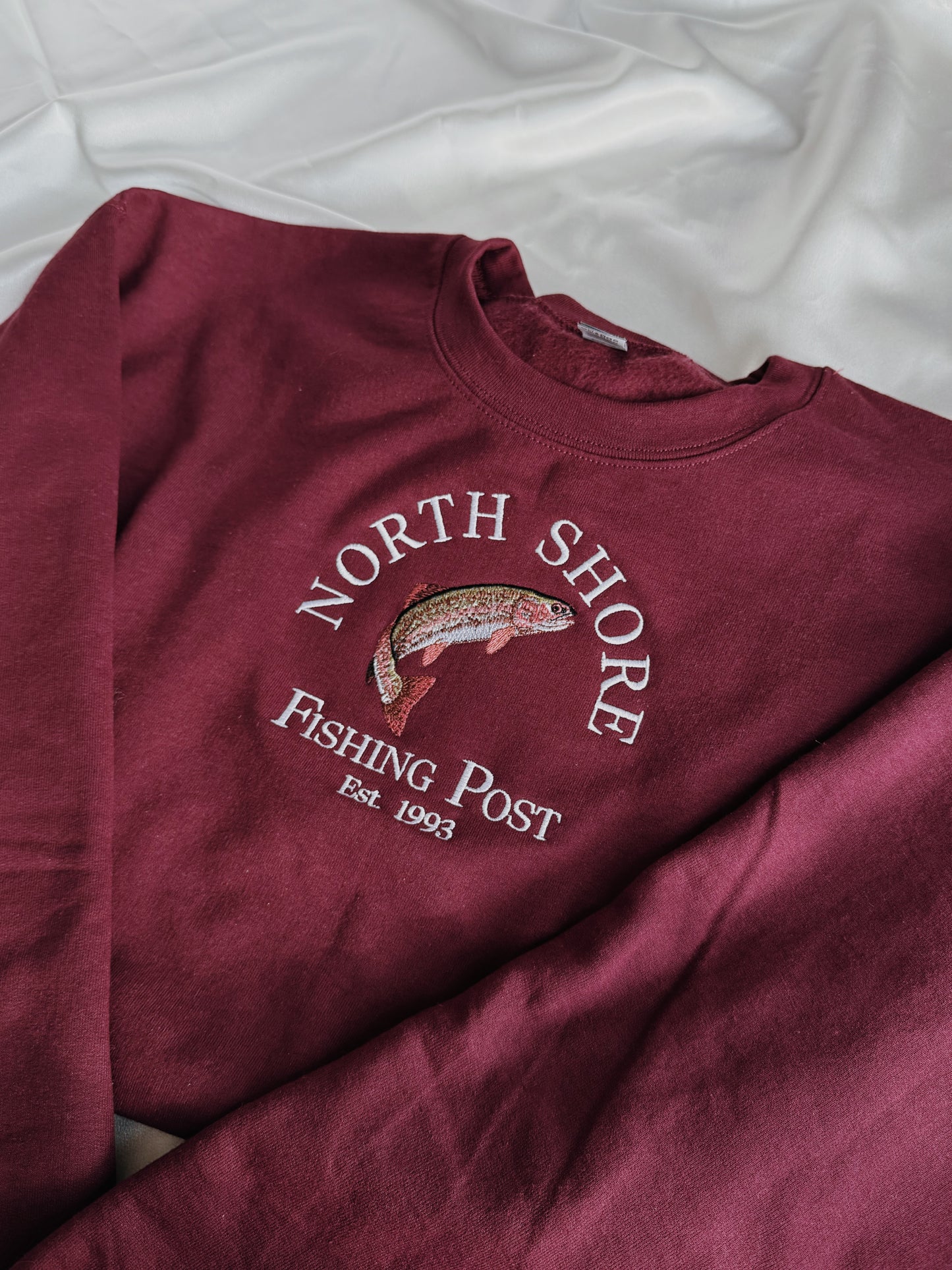 North Shore Fishing Post Embroidered Sweatshirt