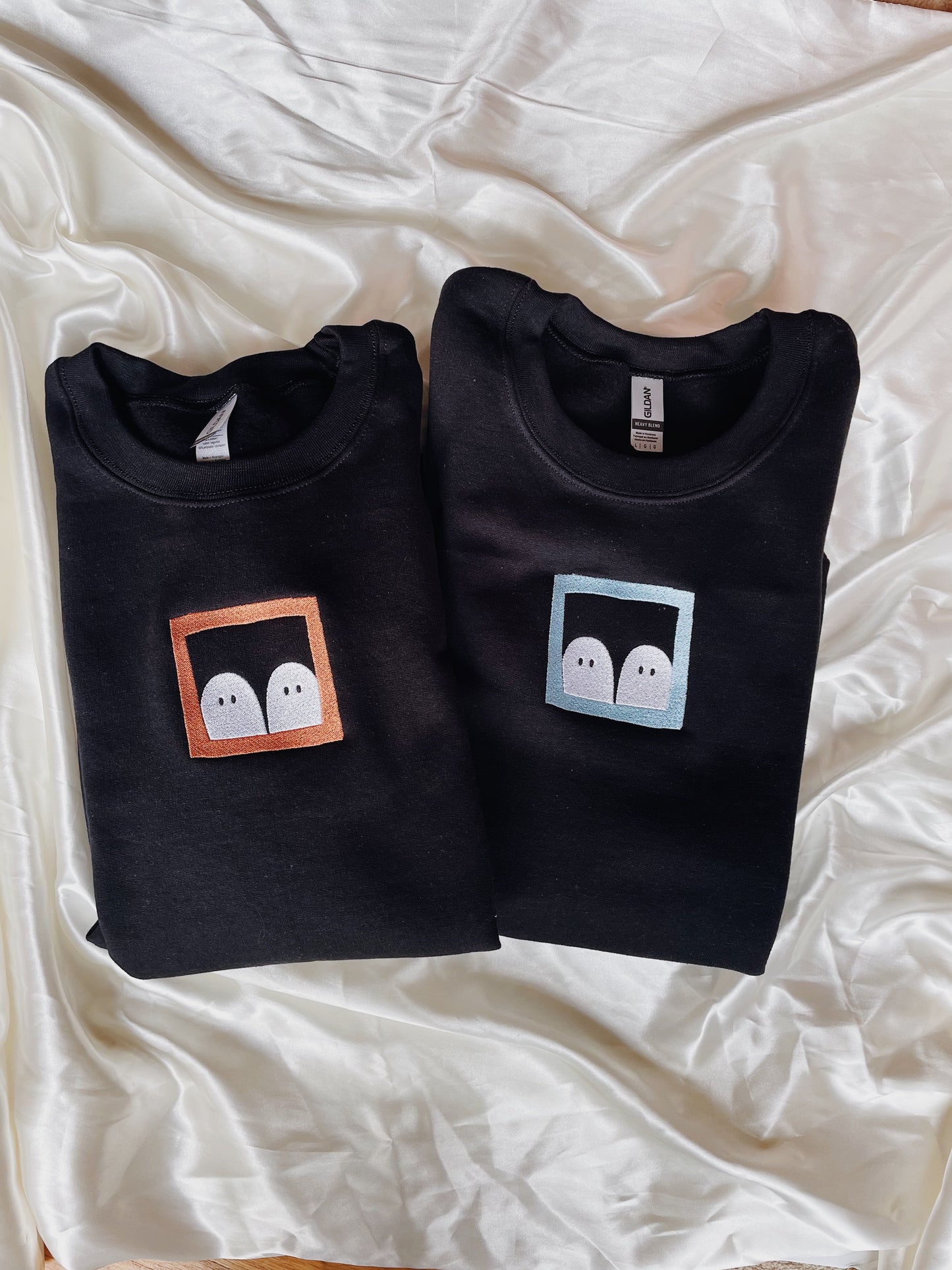 Ghost Picture Frame Embroidered Sweatshirt