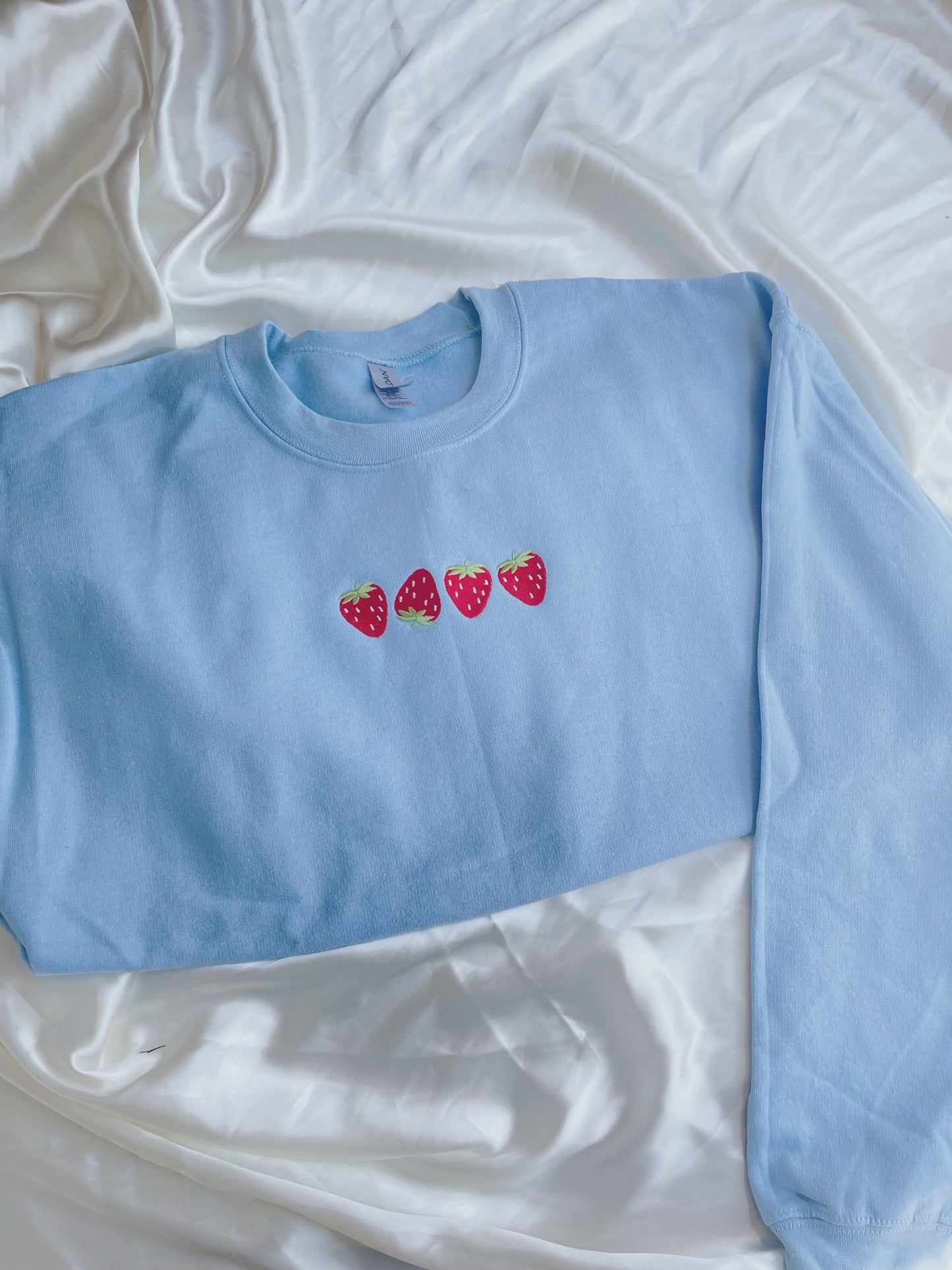Strawberry Embroidered Sweatshirt