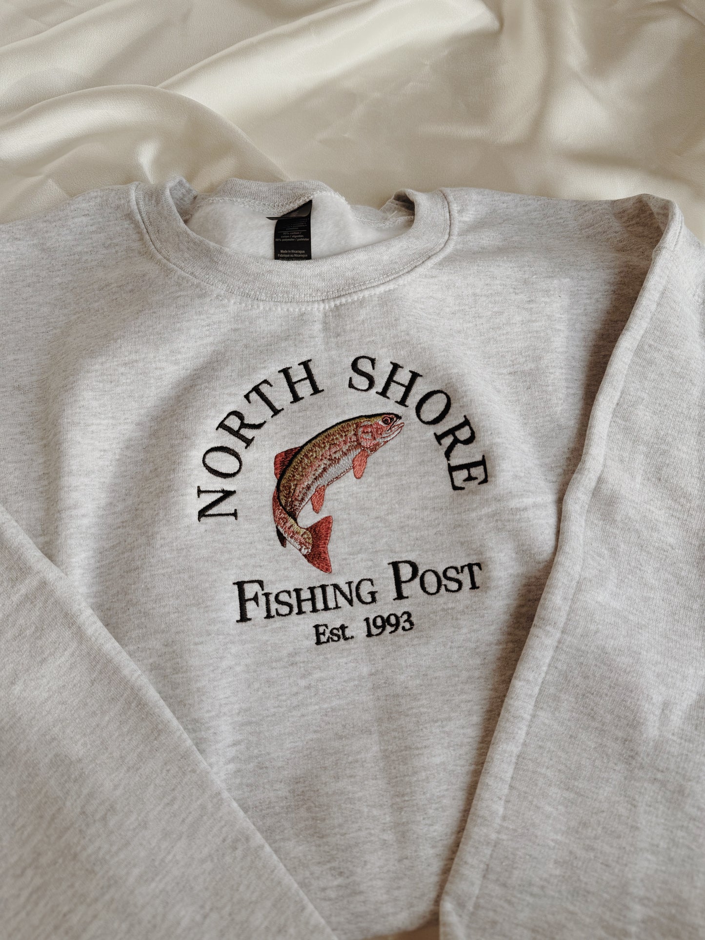 North Shore Fishing Post Embroidered Sweatshirt