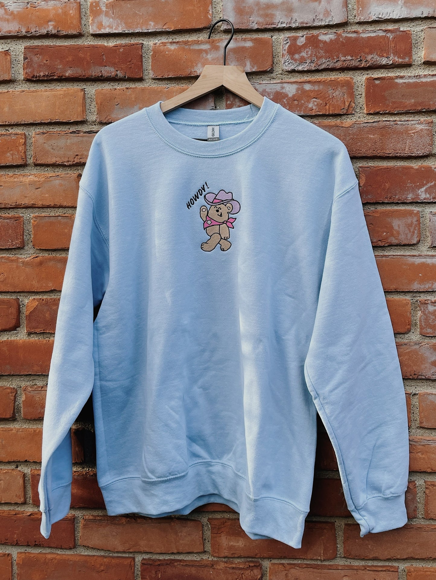 Howdy Bear Embroidered Sweatshirt