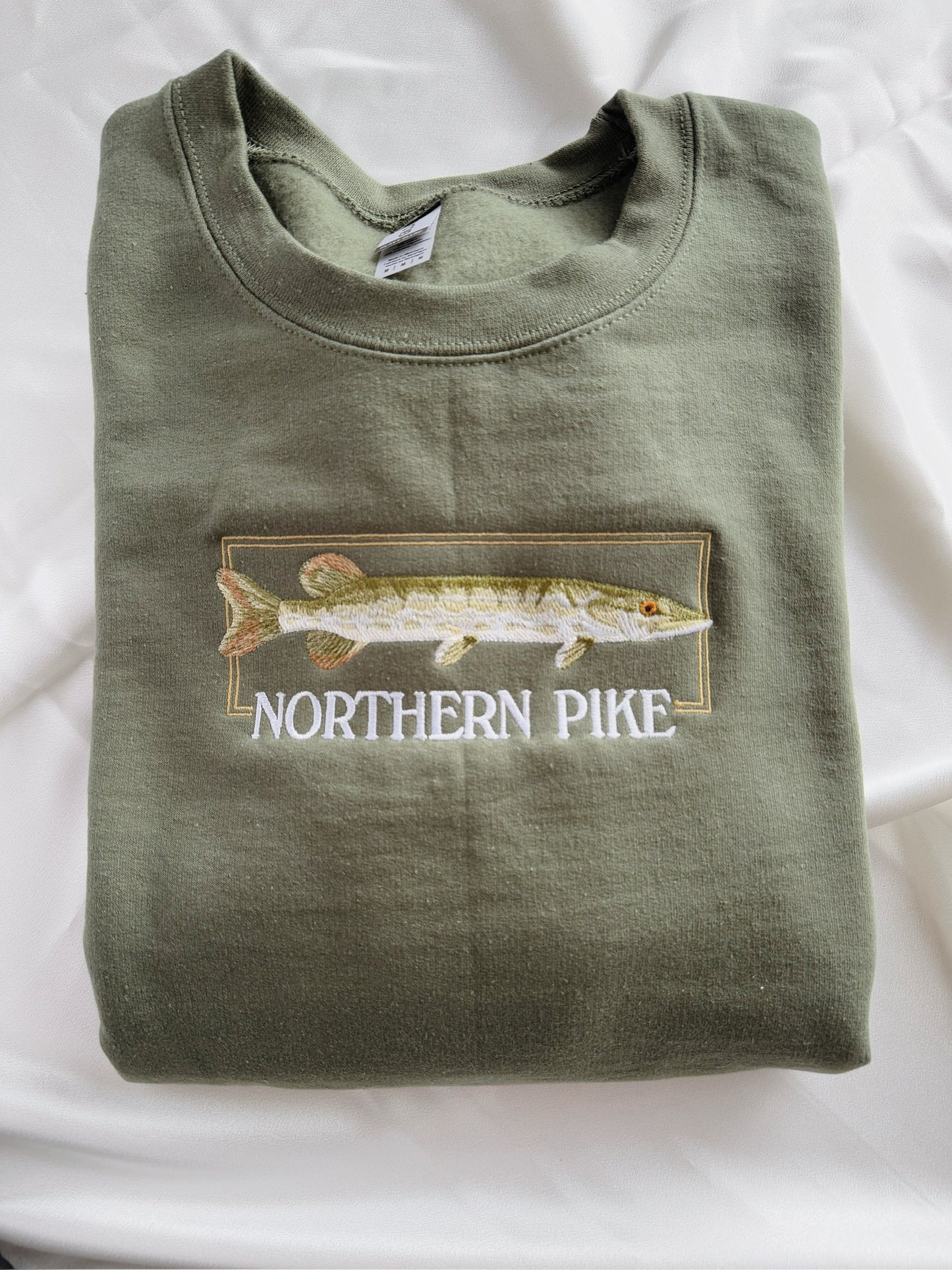 Northern Pike Embroidered Sweatshirt