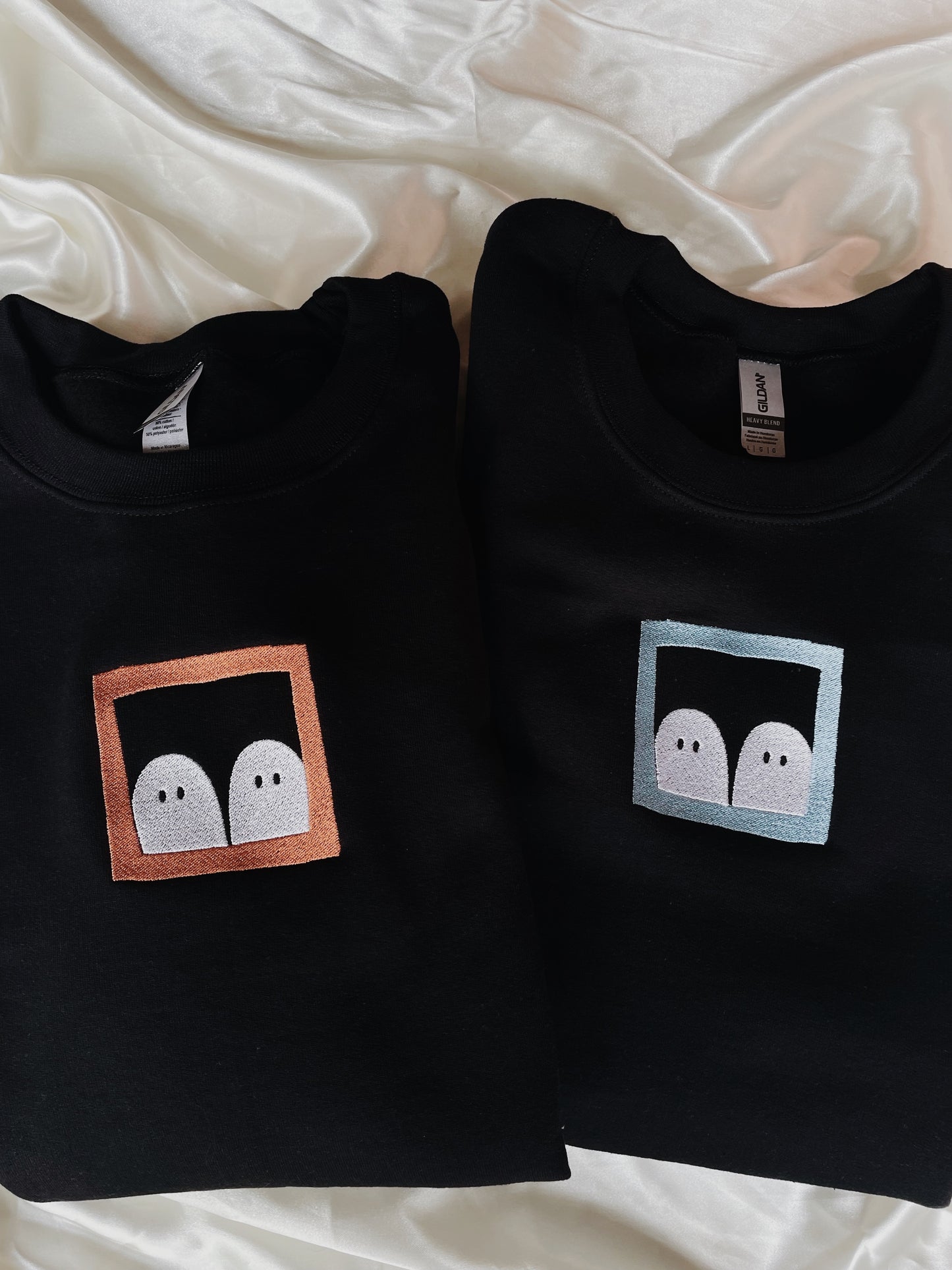 Ghost Picture Frame Embroidered Sweatshirt