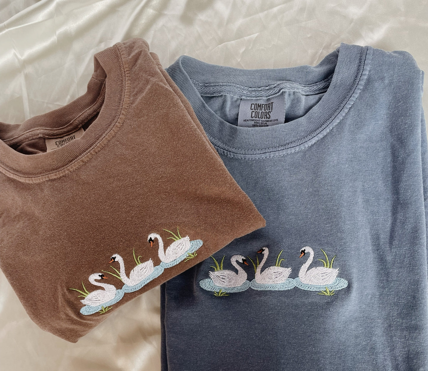 Embroidered Swan T-Shirt