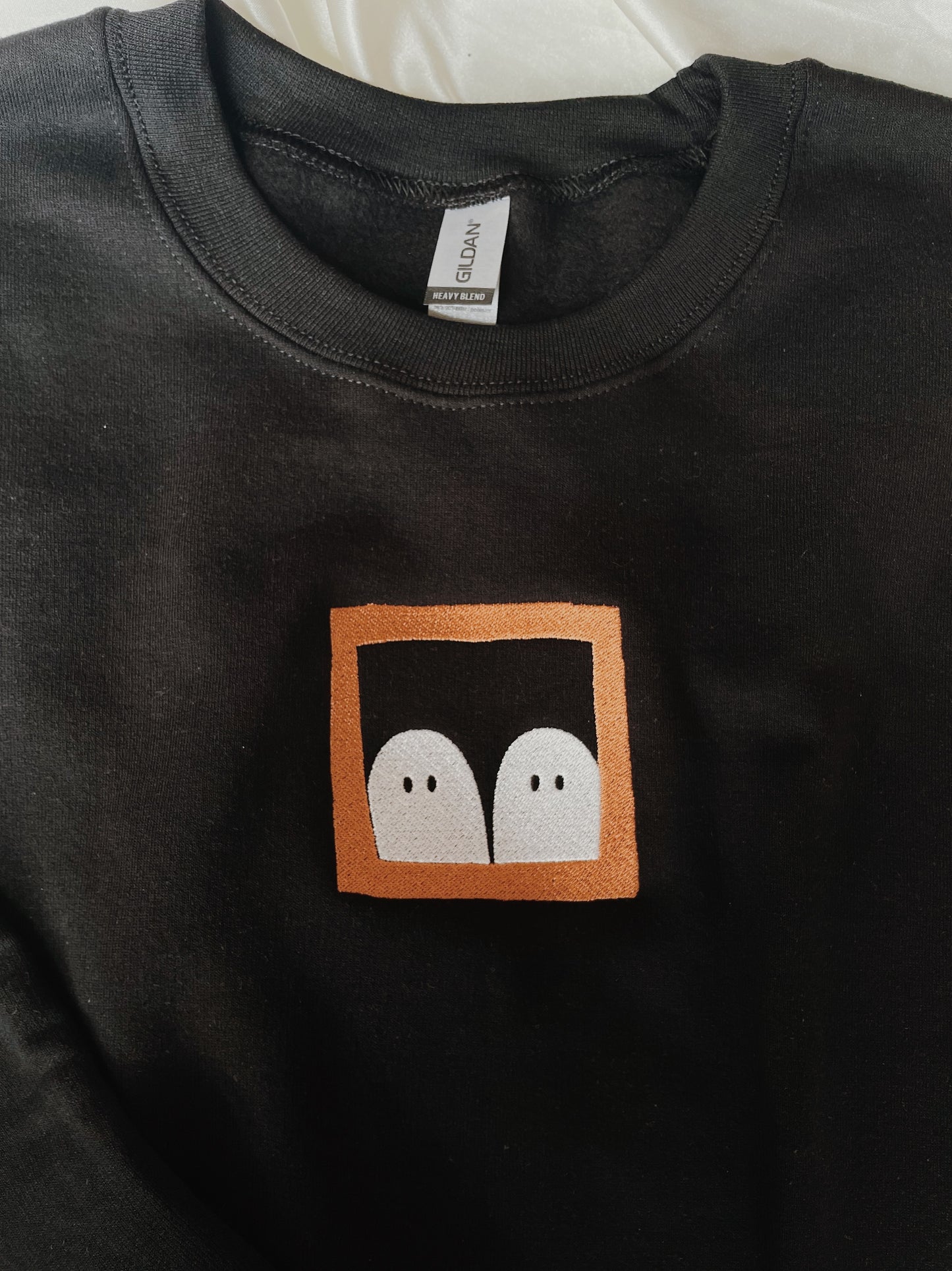 Ghost Picture Frame Embroidered Sweatshirt