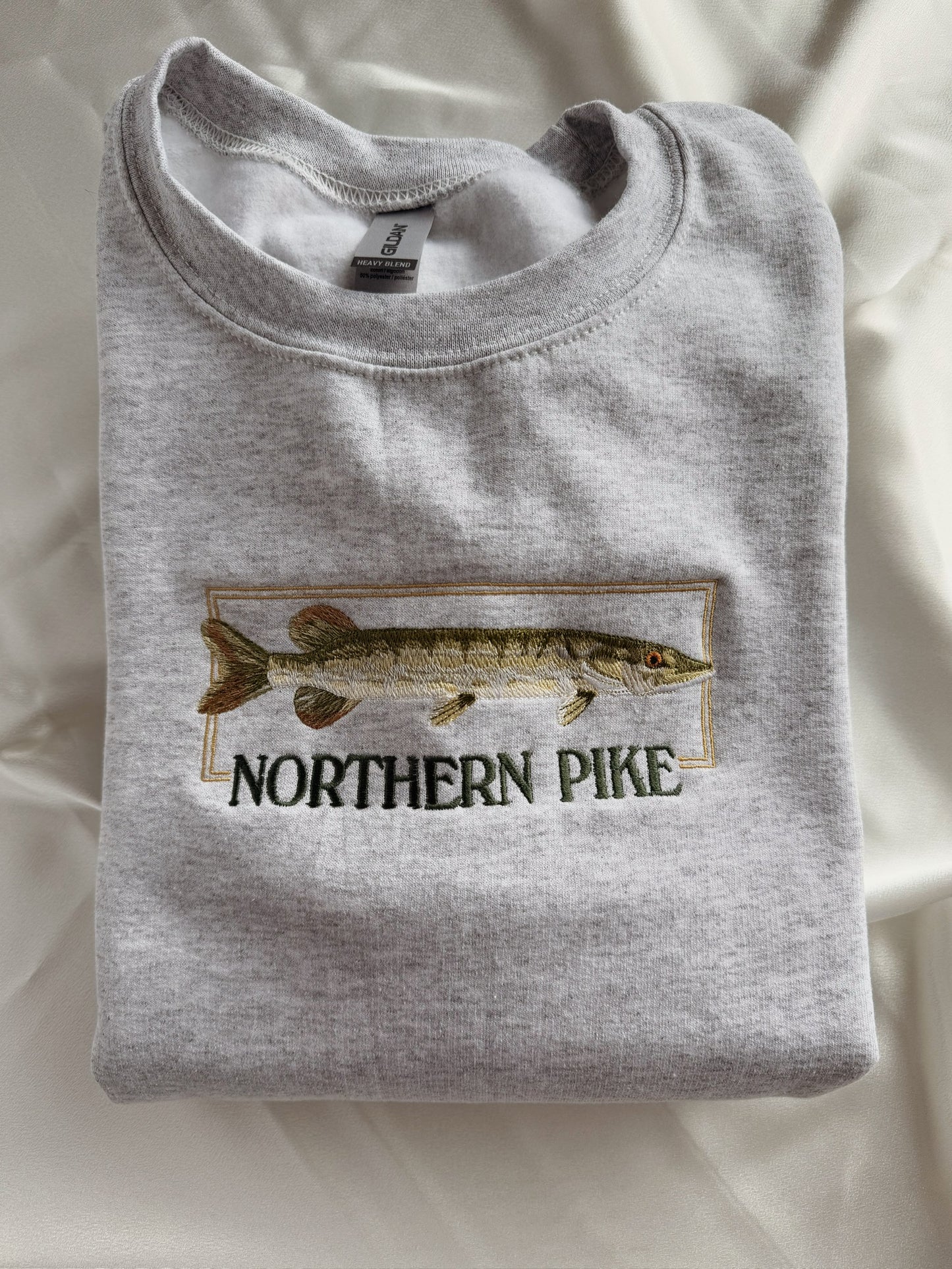Northern Pike Embroidered Sweatshirt