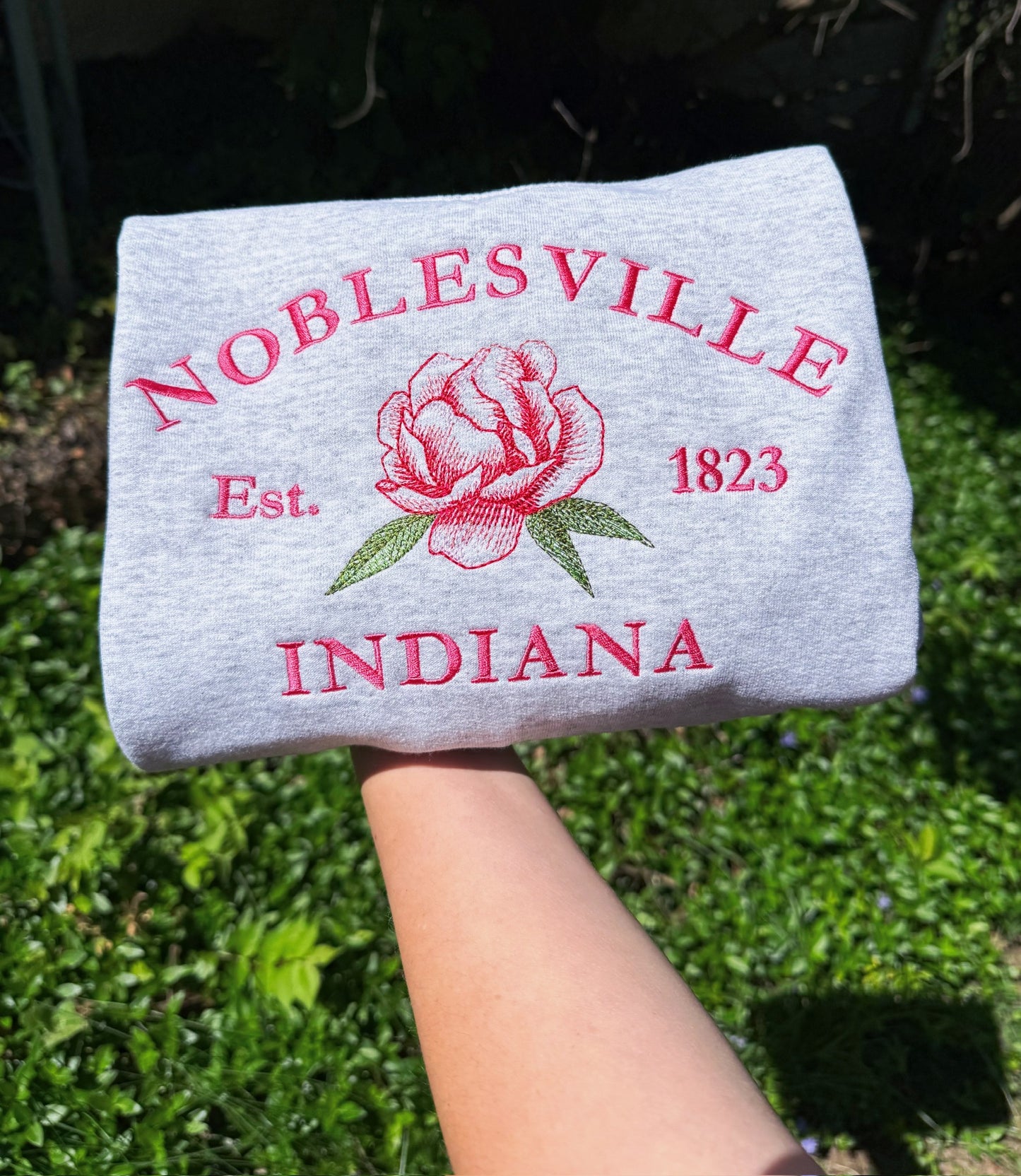 Noblesville Indiana Embroidered Sweatshirt