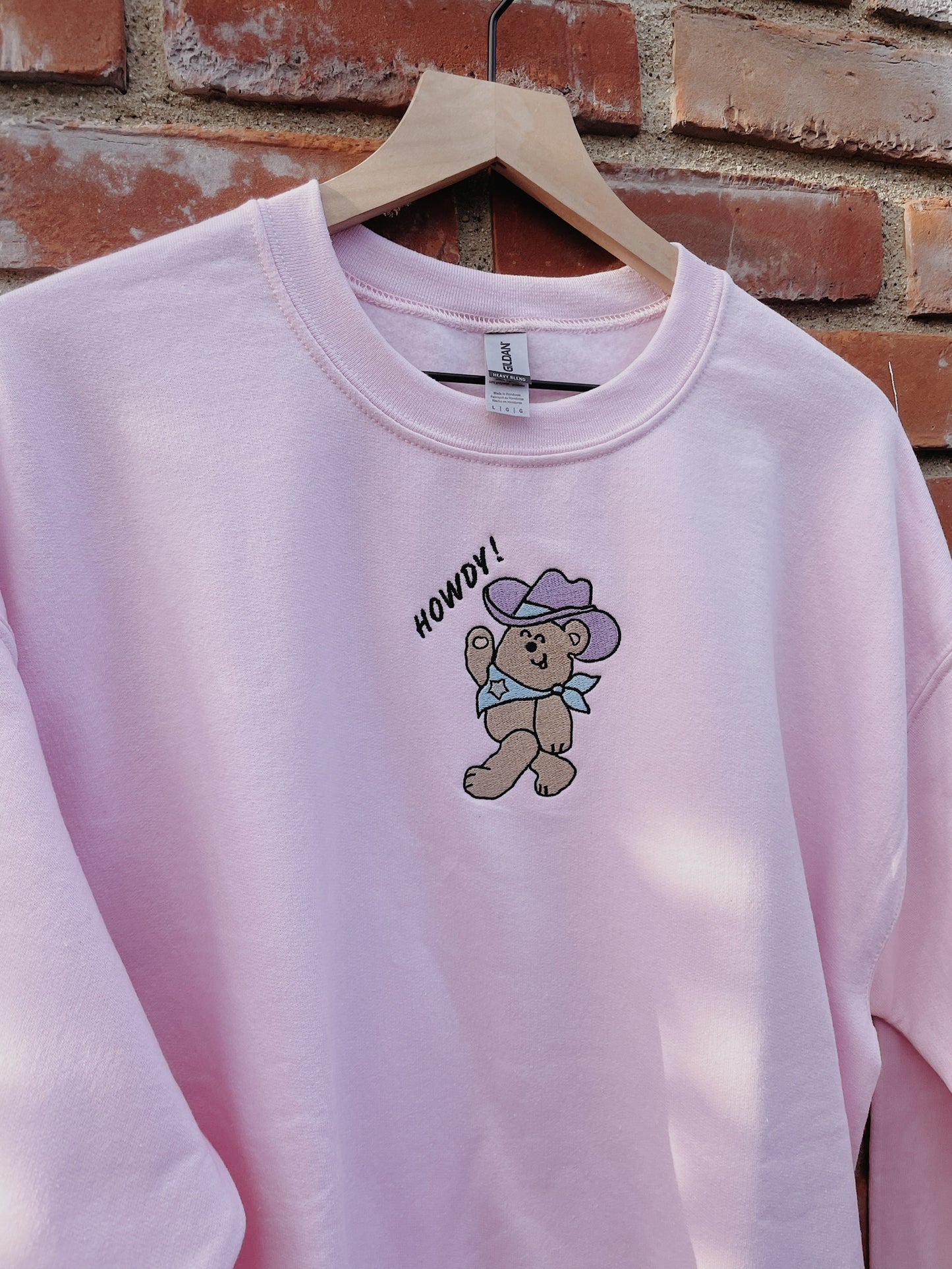 Howdy Bear Embroidered Sweatshirt