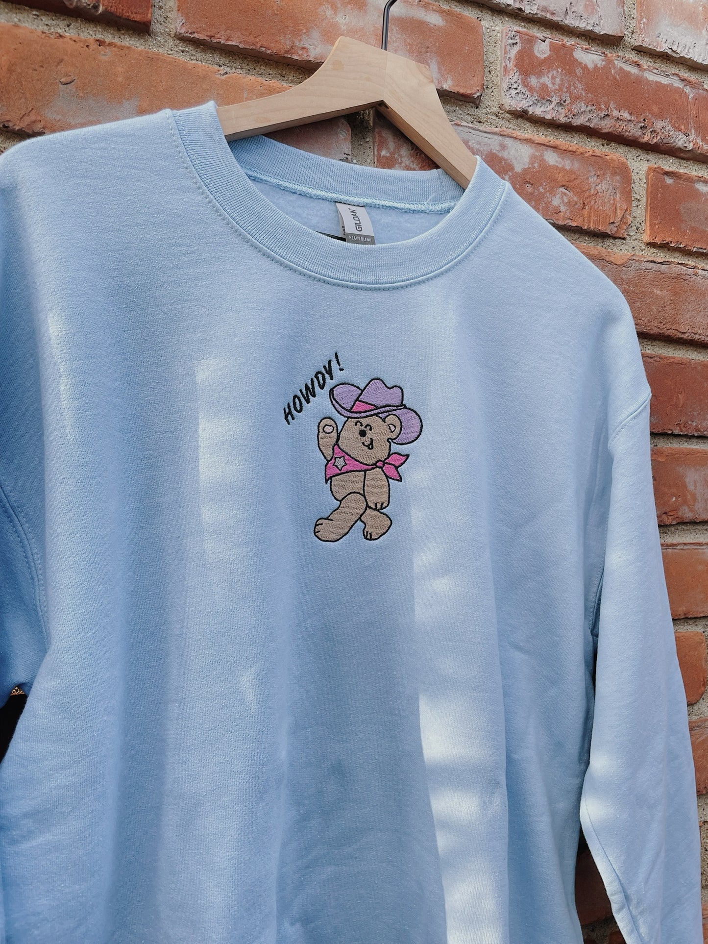 Howdy Bear Embroidered Sweatshirt