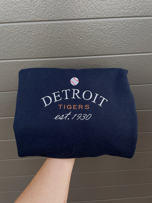 Embroidered Baseball Sweatshirt