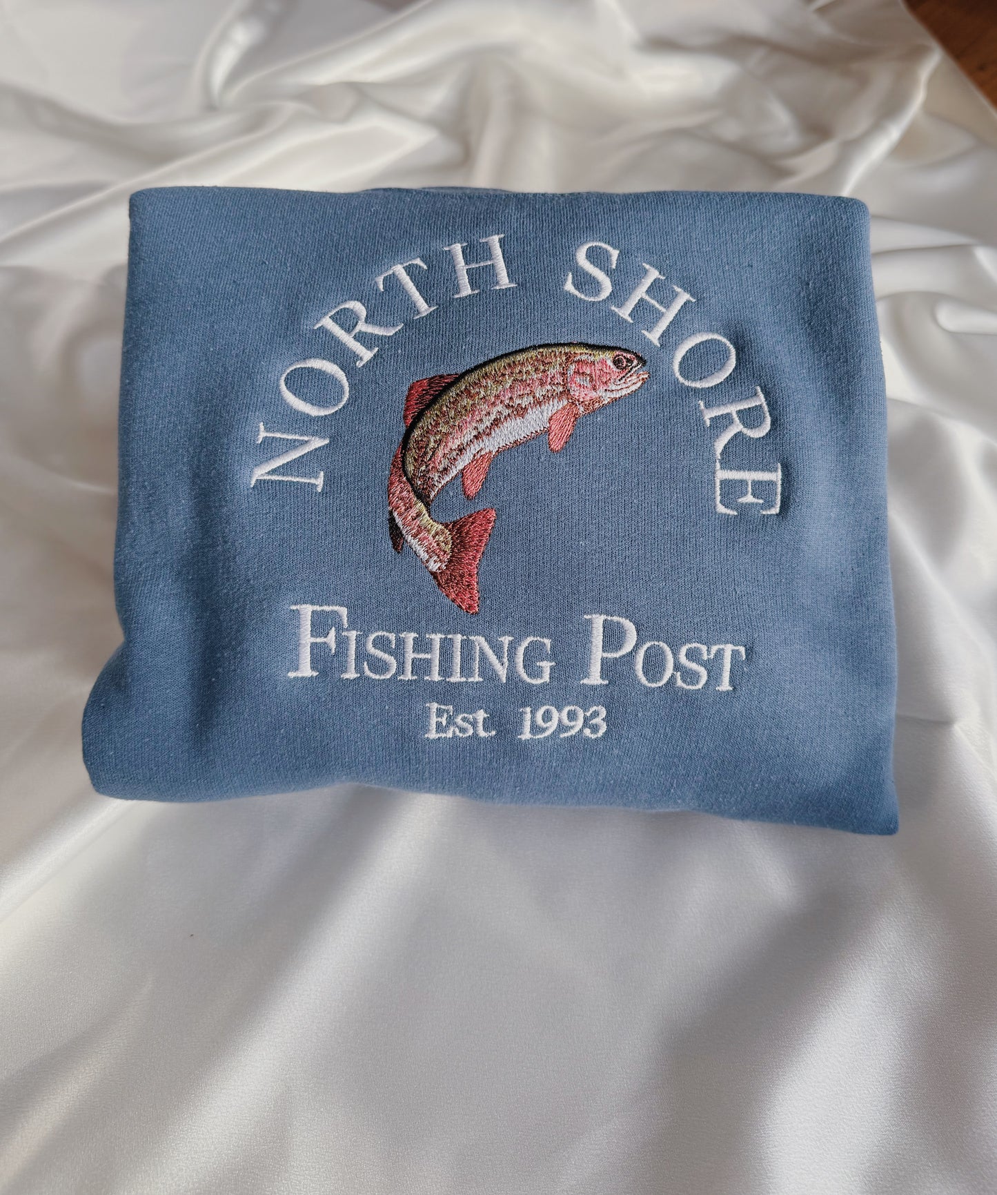 North Shore Fishing Post Embroidered Sweatshirt