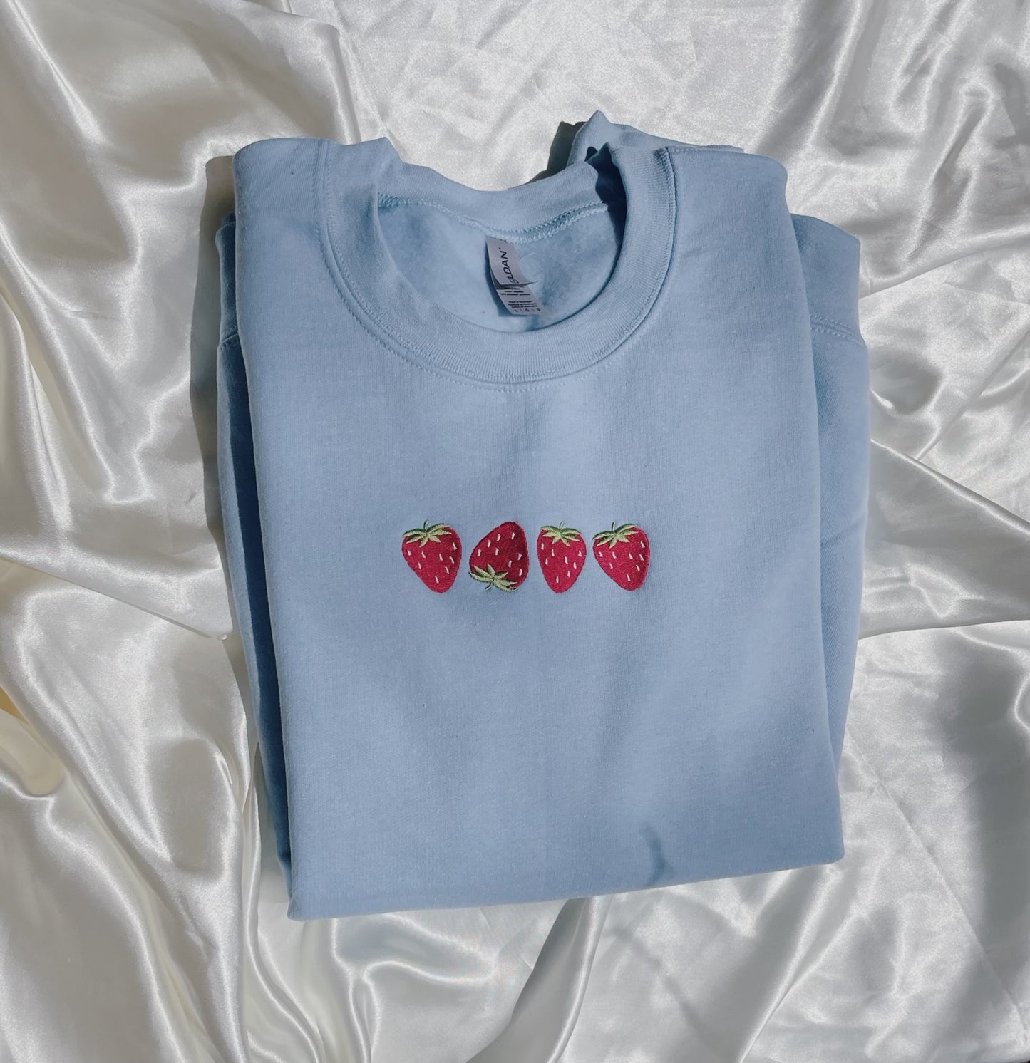 Strawberry Embroidered Sweatshirt