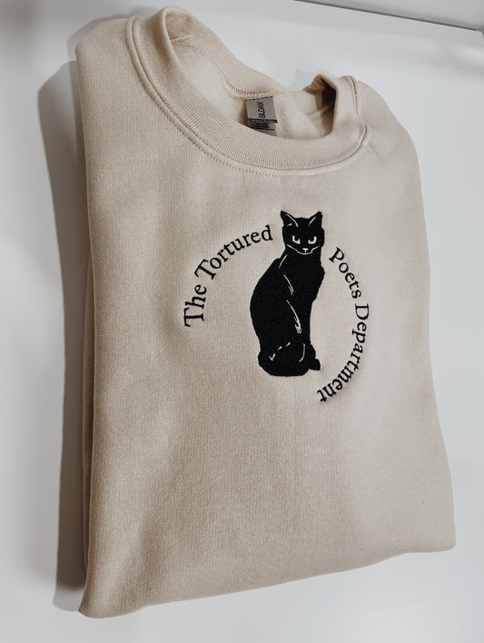 The Tortured Poets Department Embroidered Sweatshirt