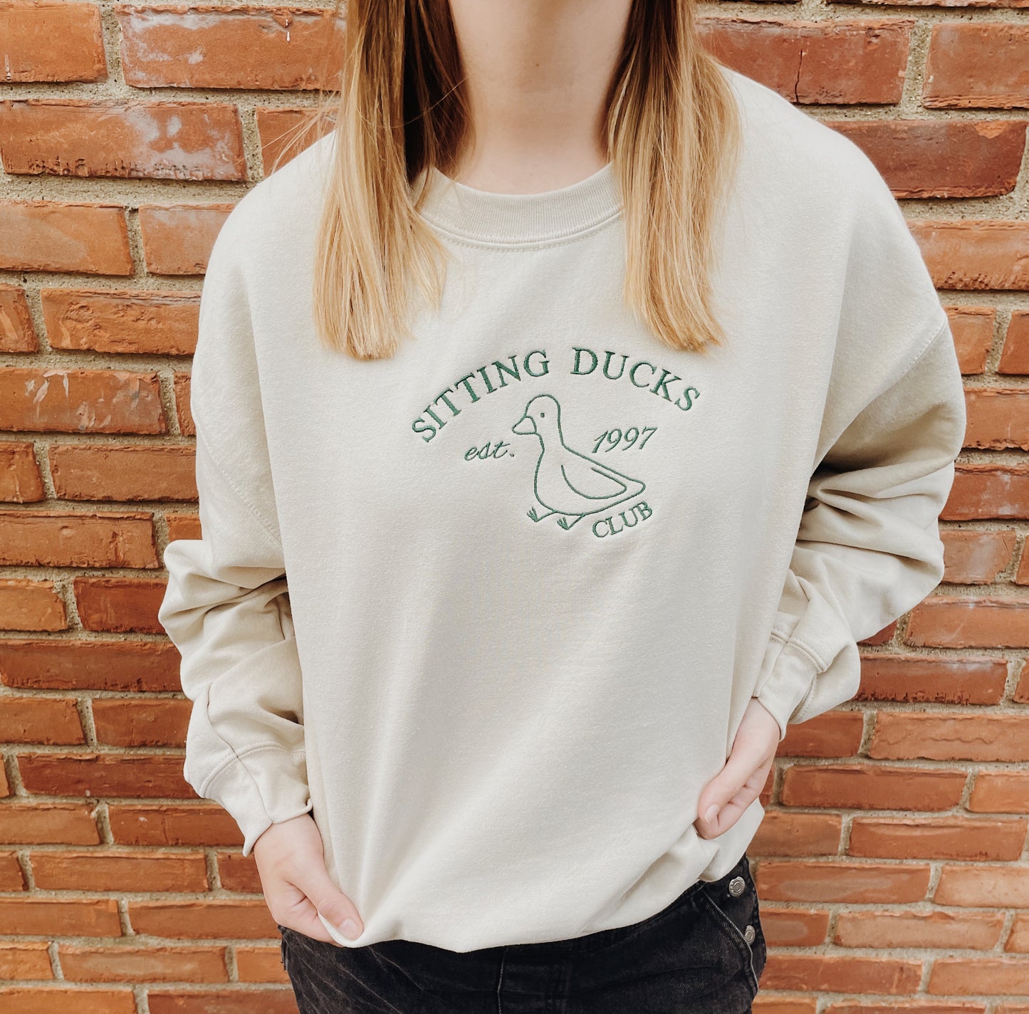 Sitting Ducks Club Embroidered Sweatshirt