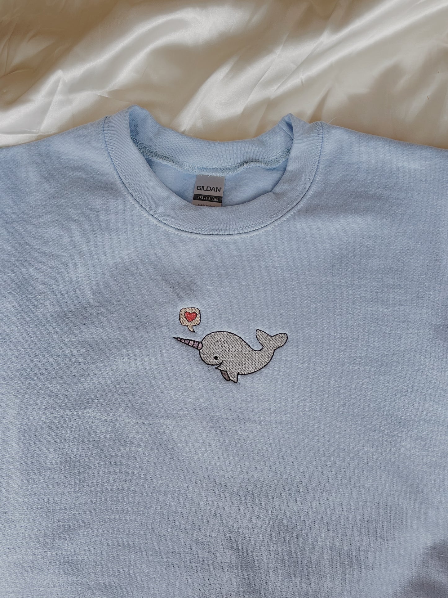 Narwhal Embroidered Sweatshirt