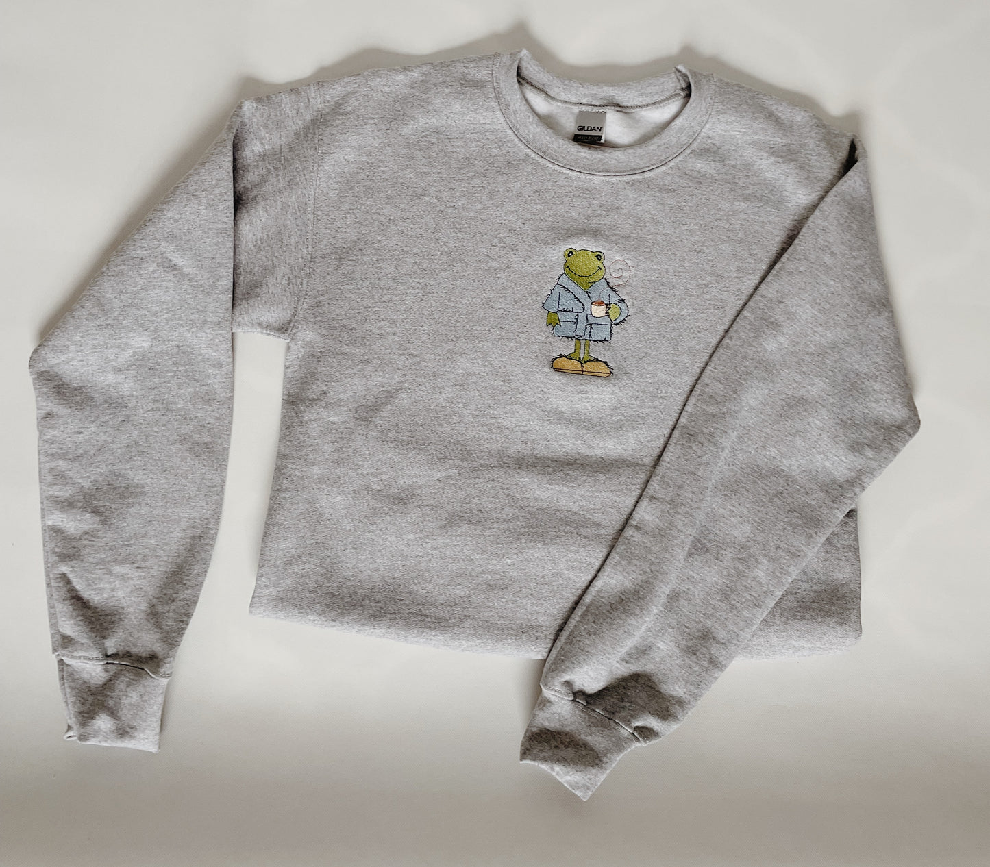 Comfy Frog Embroidered Sweatshirt
