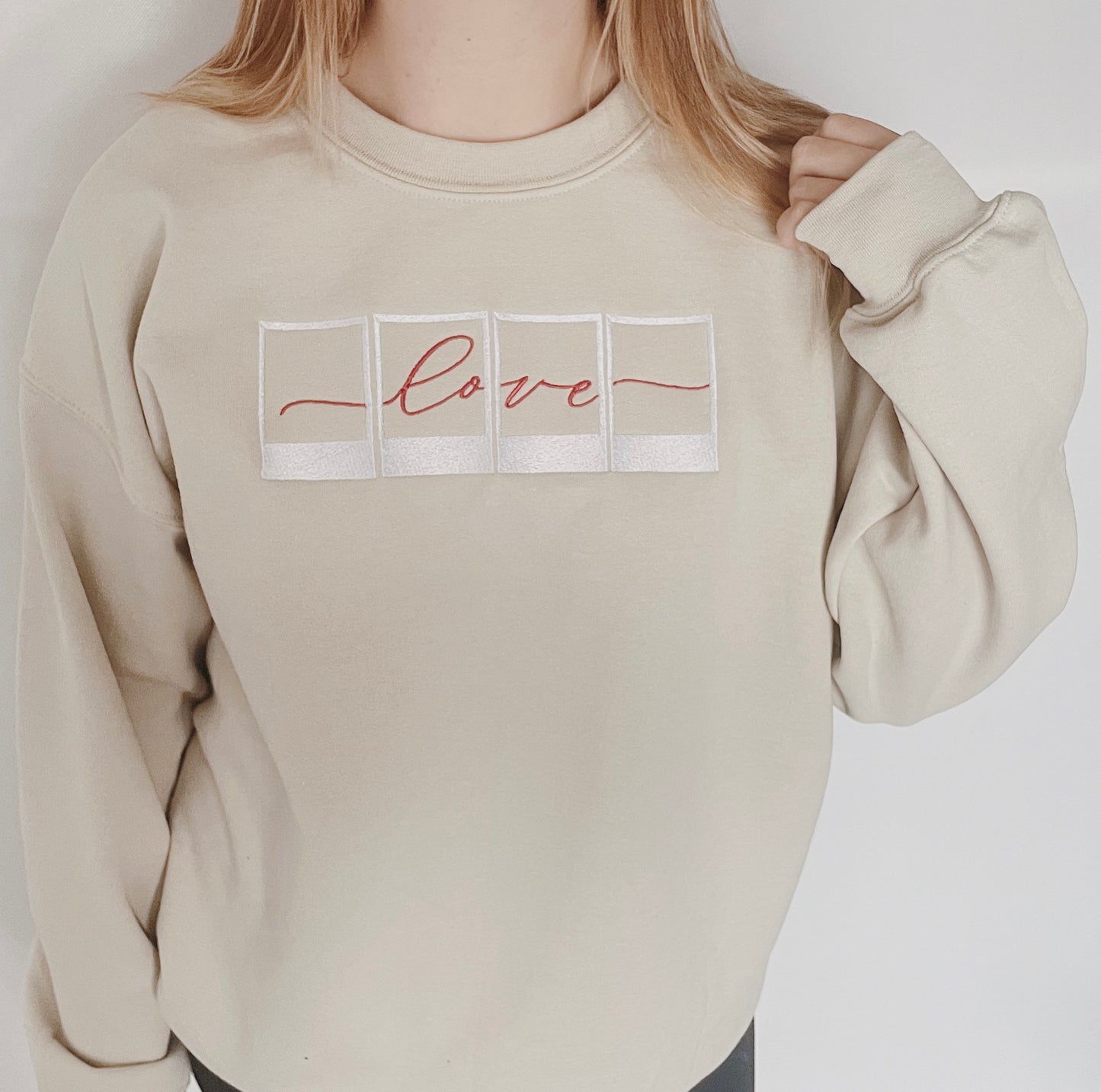Polaroid Love Embroidered Sweatshirt