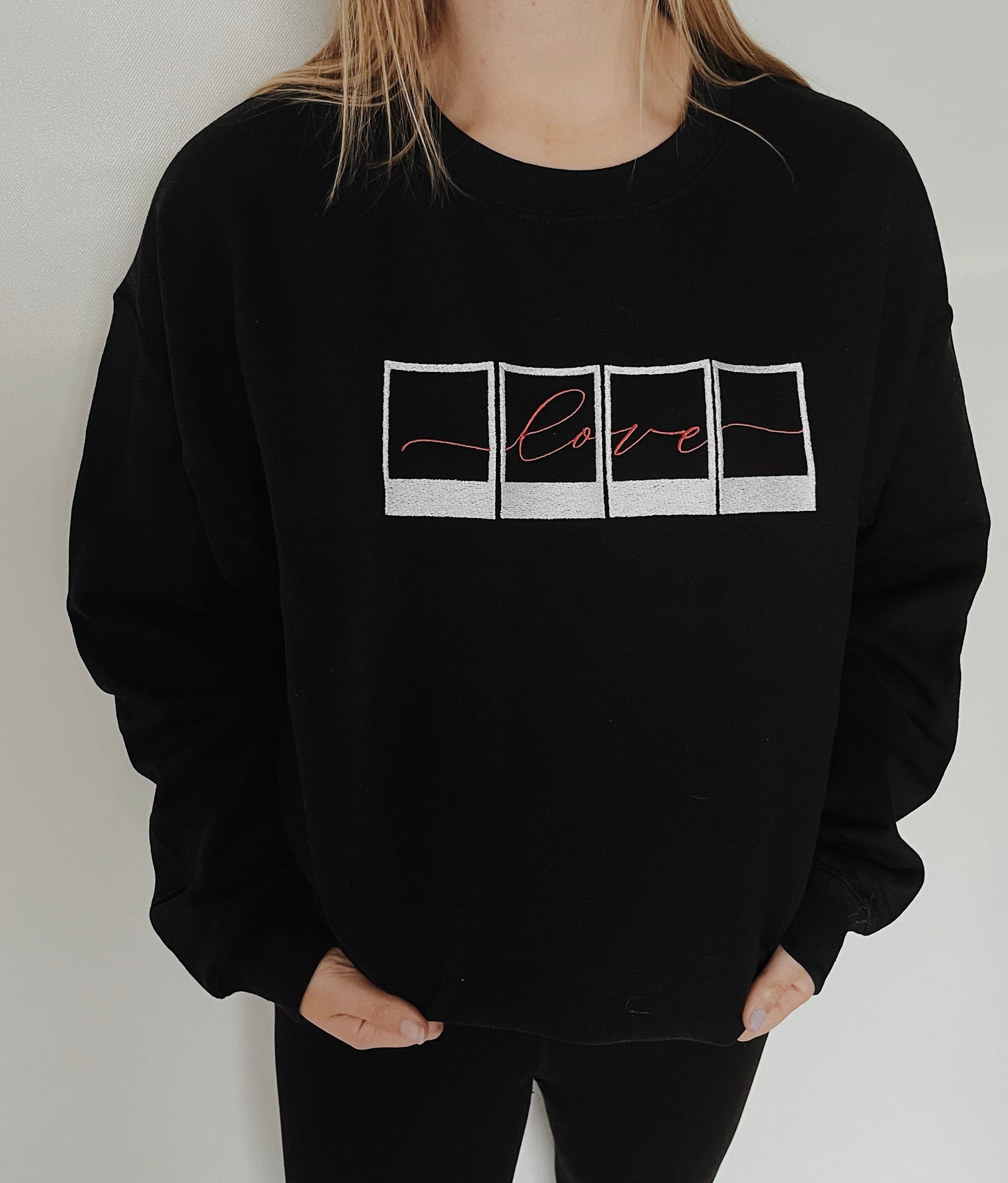 Polaroid Love Embroidered Sweatshirt