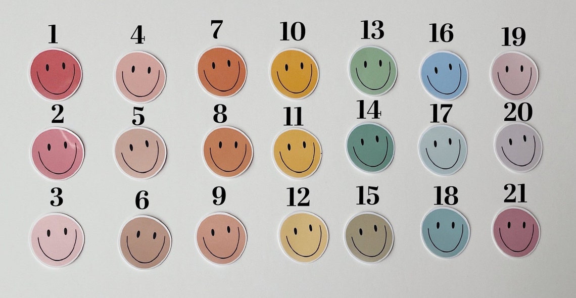 Mini Smiley Face Stickers