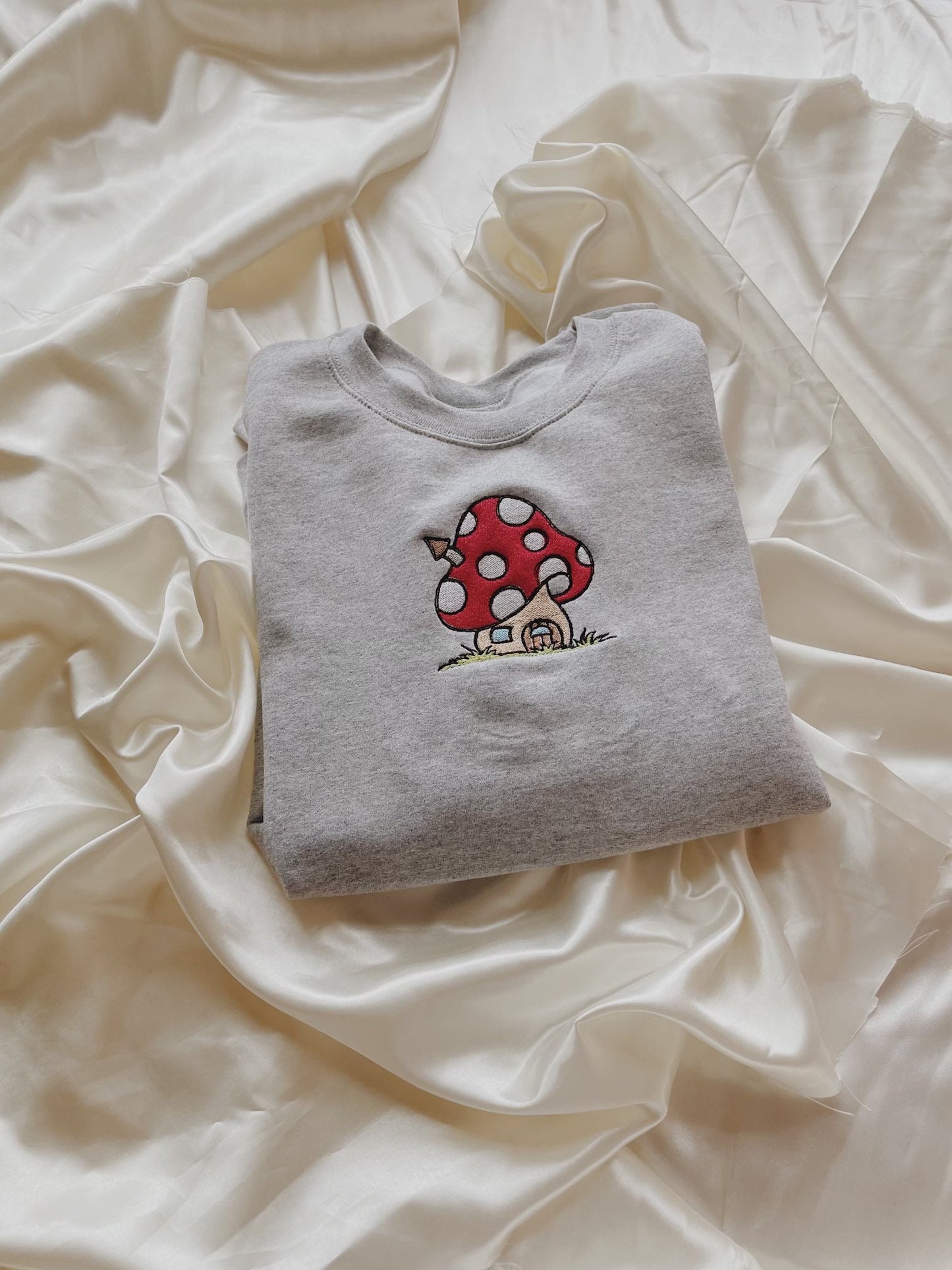 Mushroom House Embroidered Sweatshirt