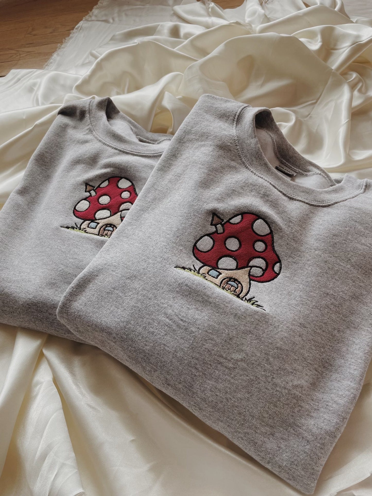 Mushroom House Embroidered Sweatshirt