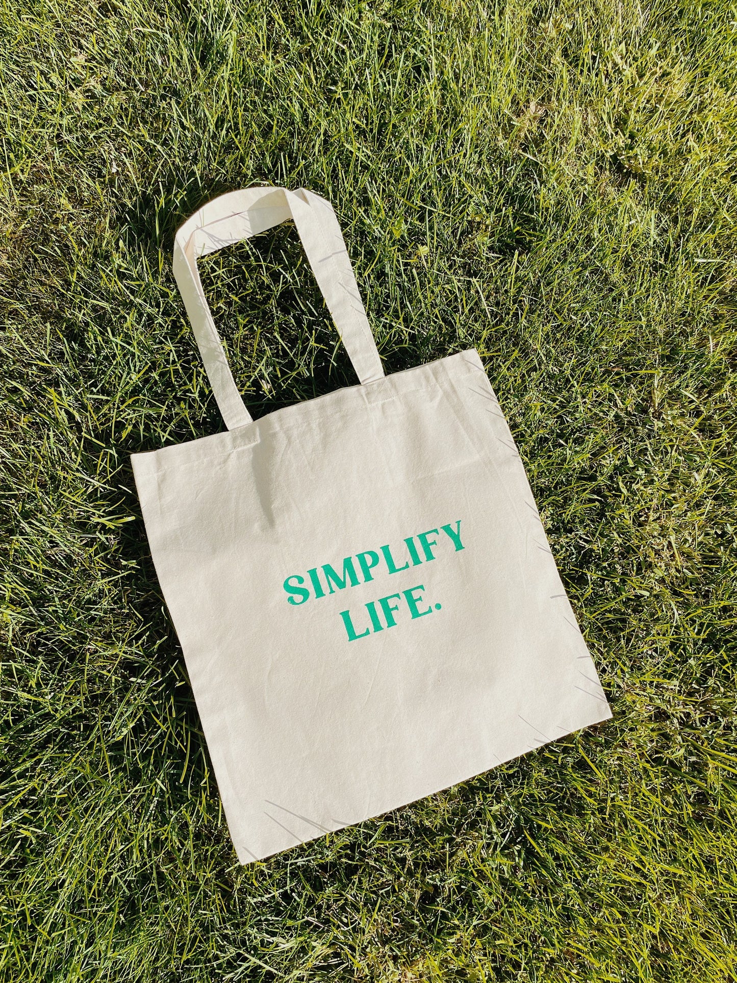 Simplify Life Tote Bag l Simplify Market Tote Bag l Minimalist Canvas Bag