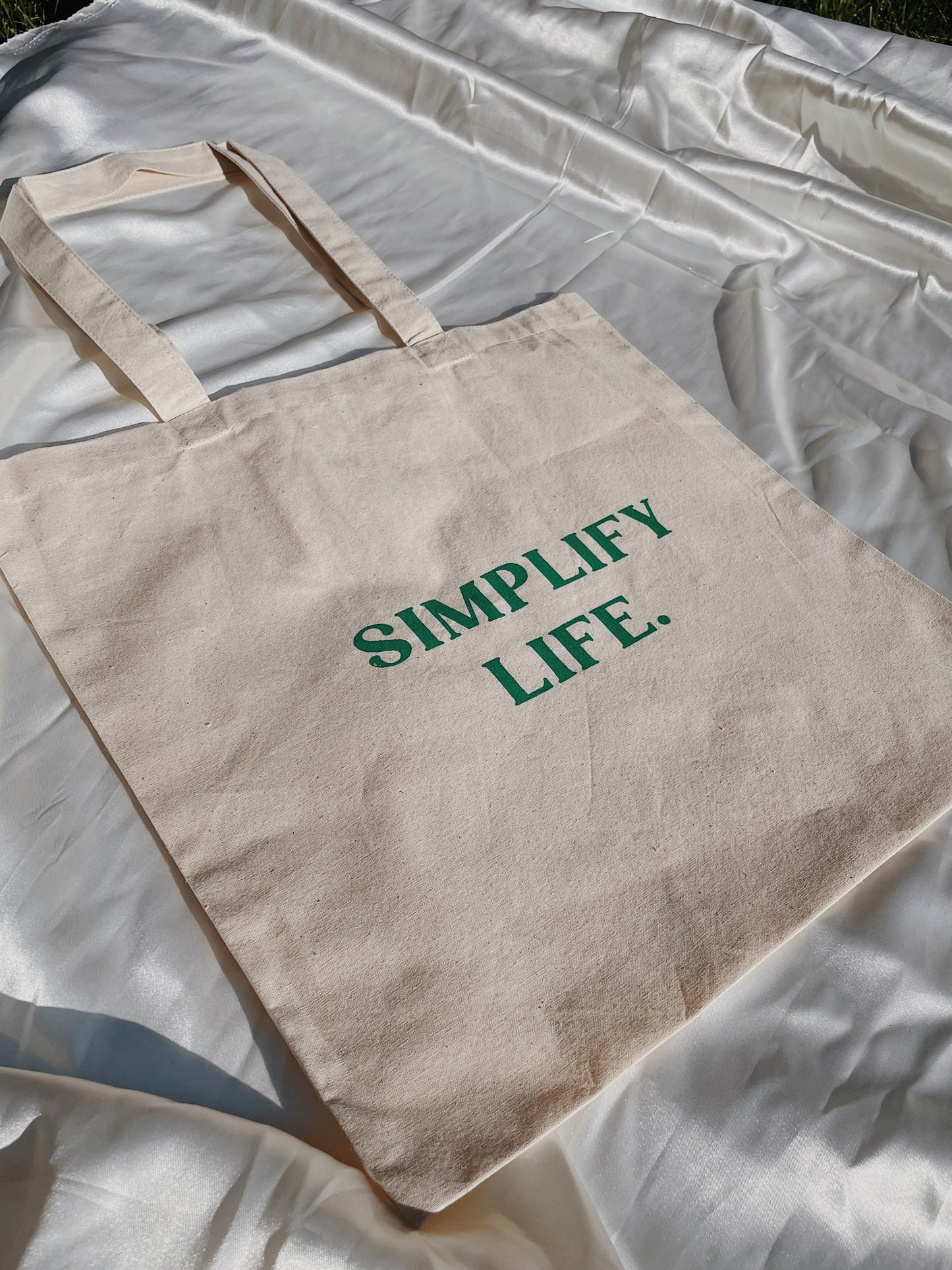 Simplify Life Tote Bag l Simplify Market Tote Bag l Minimalist Canvas Bag