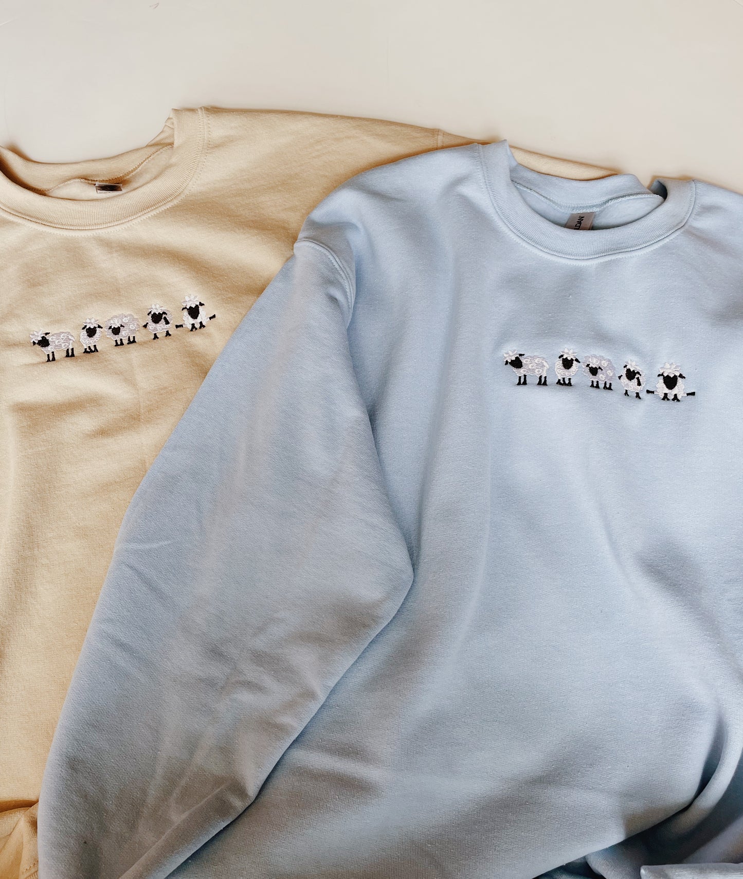 Sheep Embroidered Sweatshirt