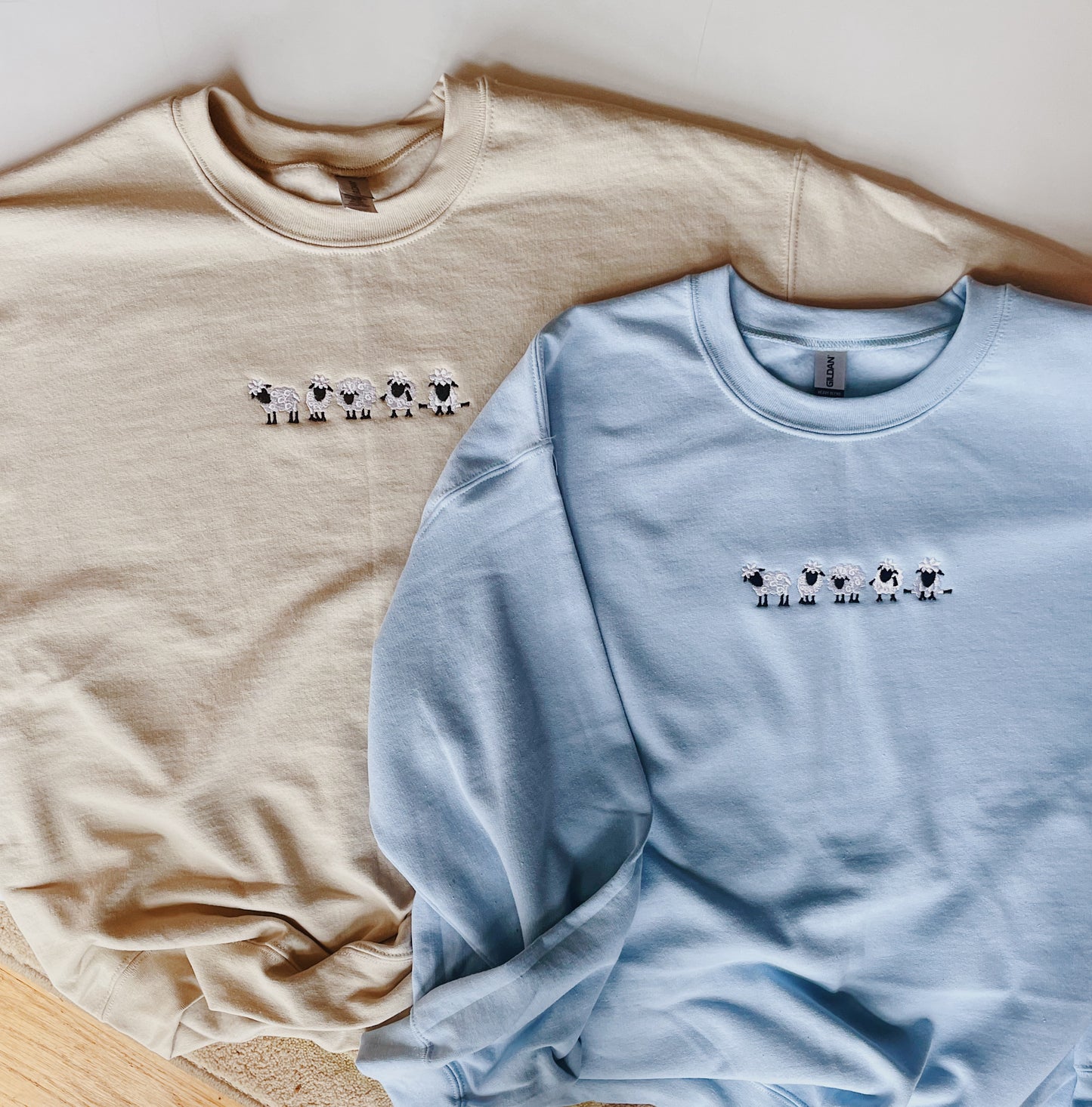 Sheep Embroidered Sweatshirt