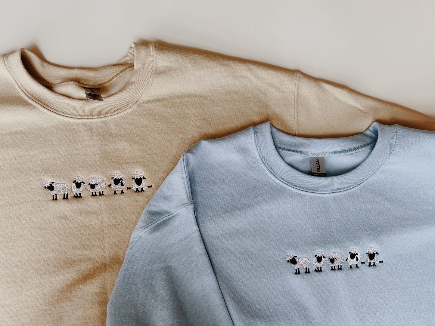 Sheep Embroidered Sweatshirt