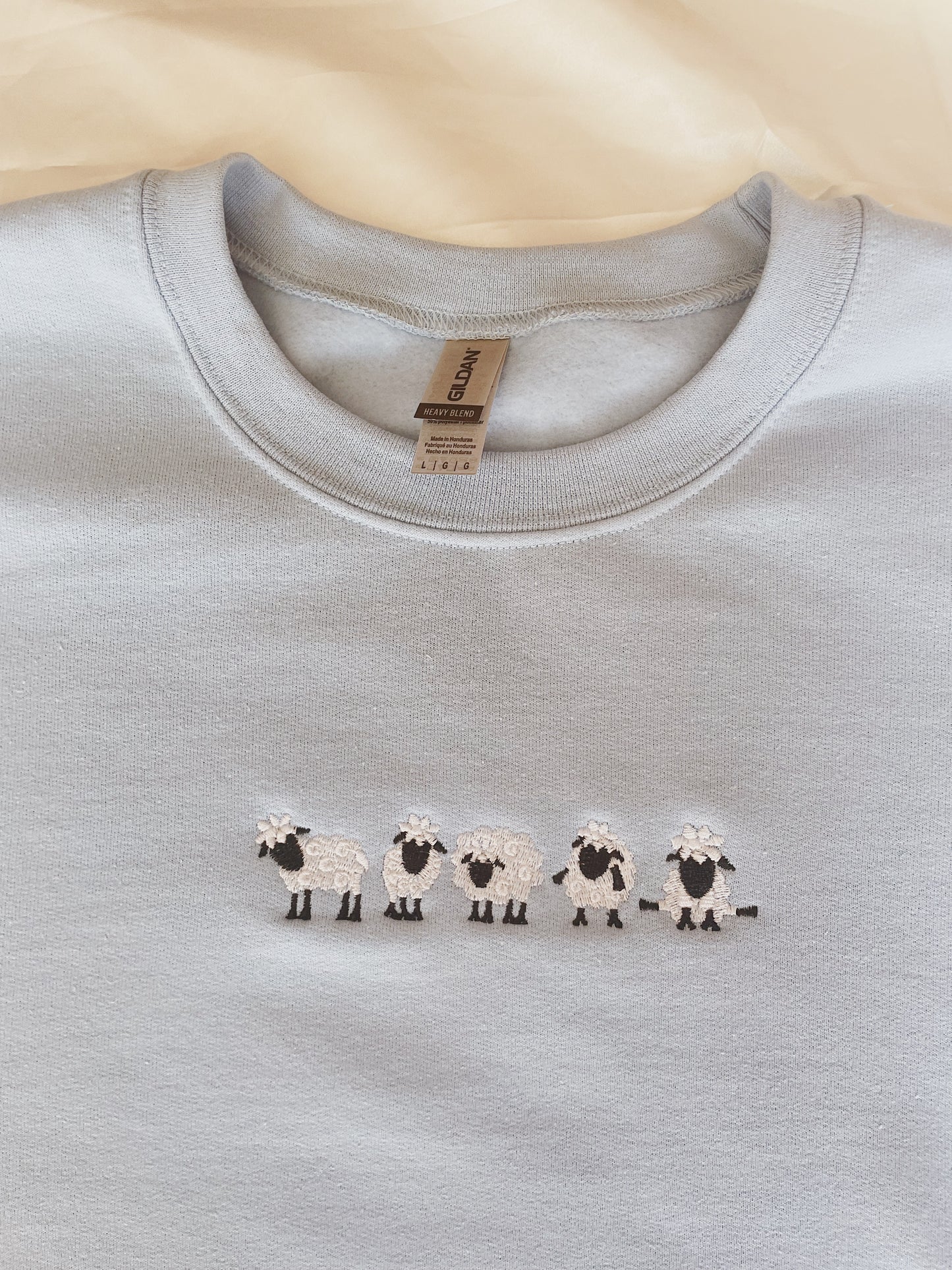 Sheep Embroidered Sweatshirt