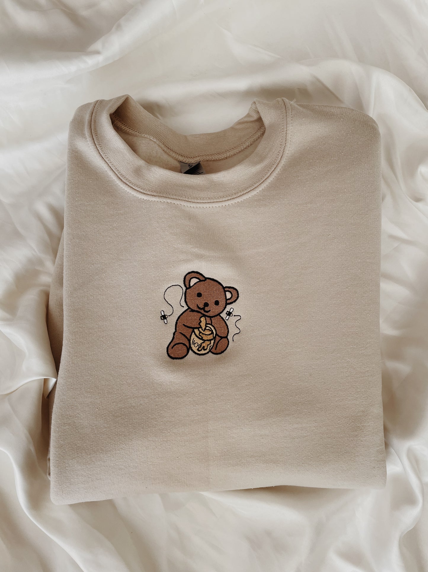 Honey Bear Embroidered Sweatshirt