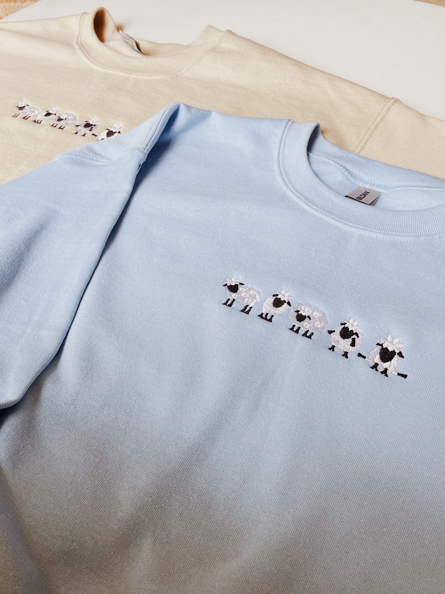 Sheep Embroidered Sweatshirt