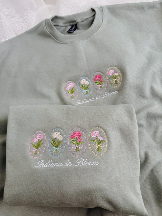 Indiana In Bloom Embroidered Sweatshirt