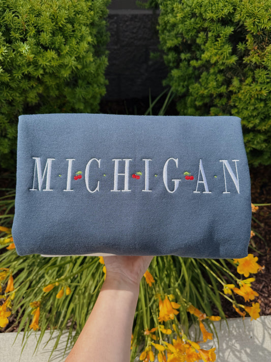 MICHIGAN Embroidered Sweatshirt