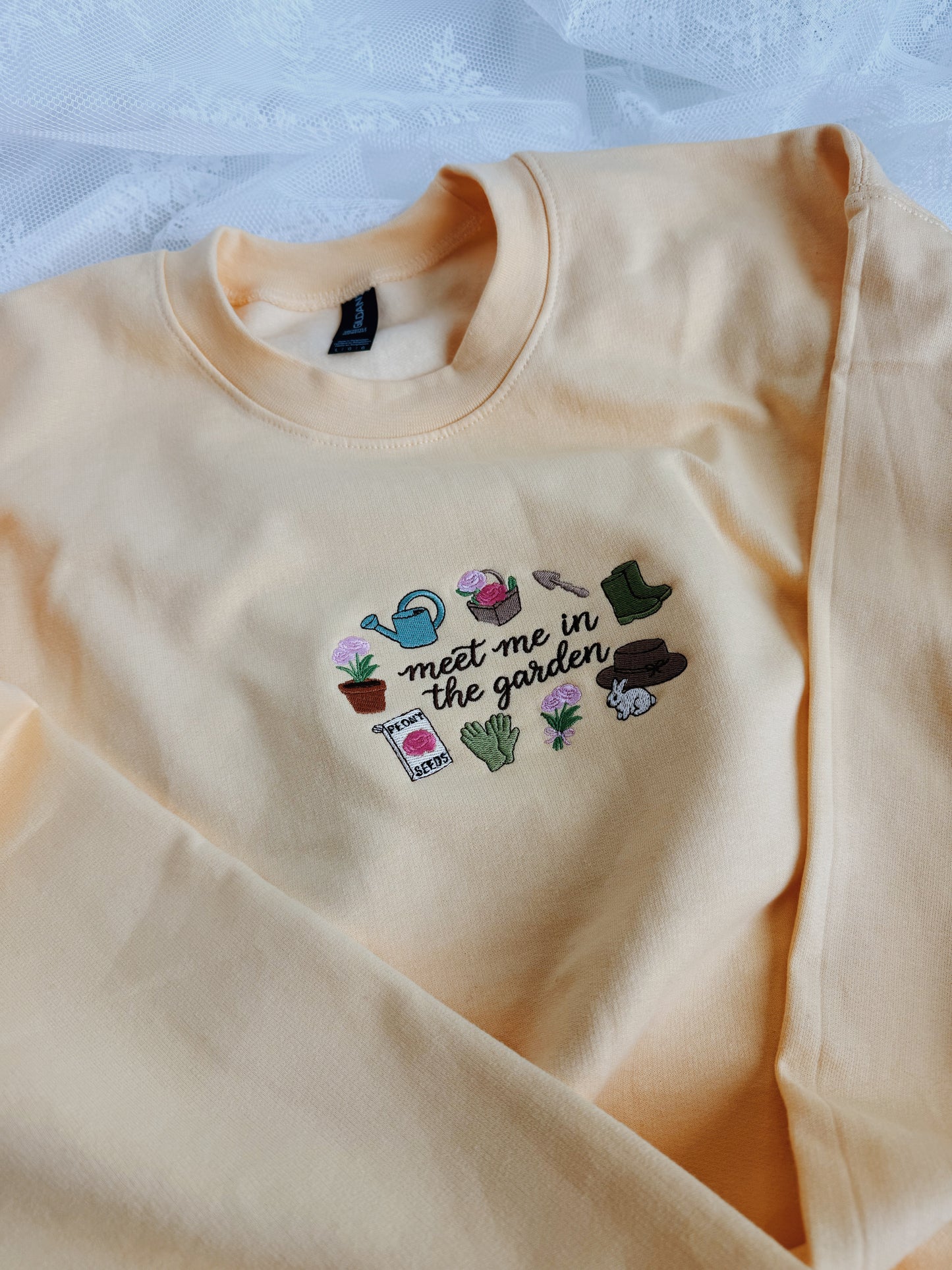 Meet Me In The Garden Embroidered Sweatshirt