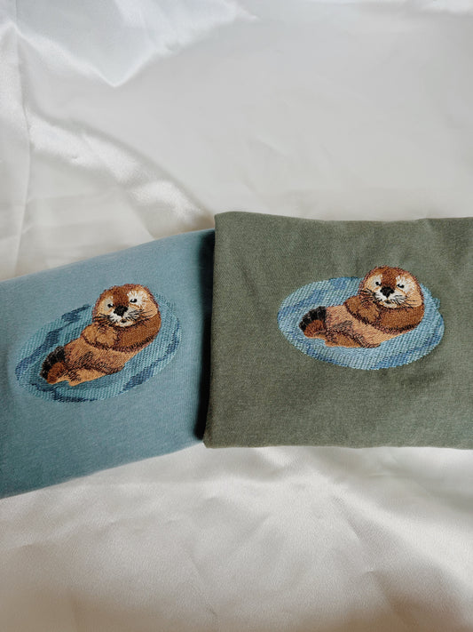 Otter Embroidered T-Shirt