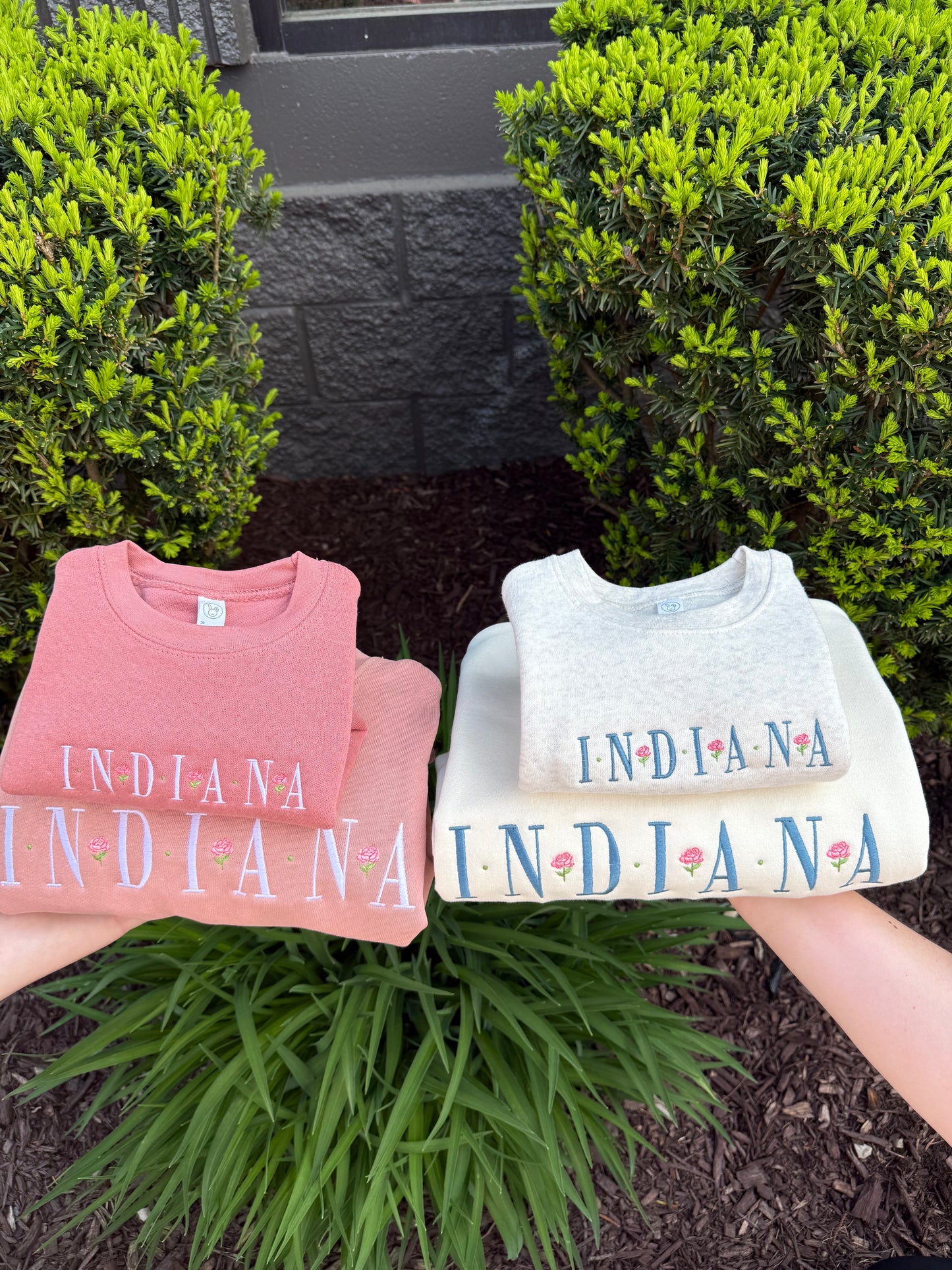 INDIANA Kids Embroidered Sweatshirt | Peony Collection