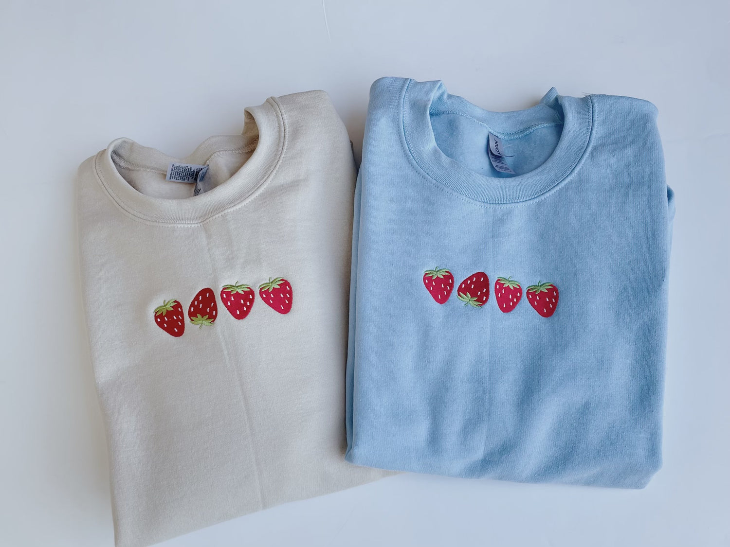 Strawberry embroidered 2024 hoodie