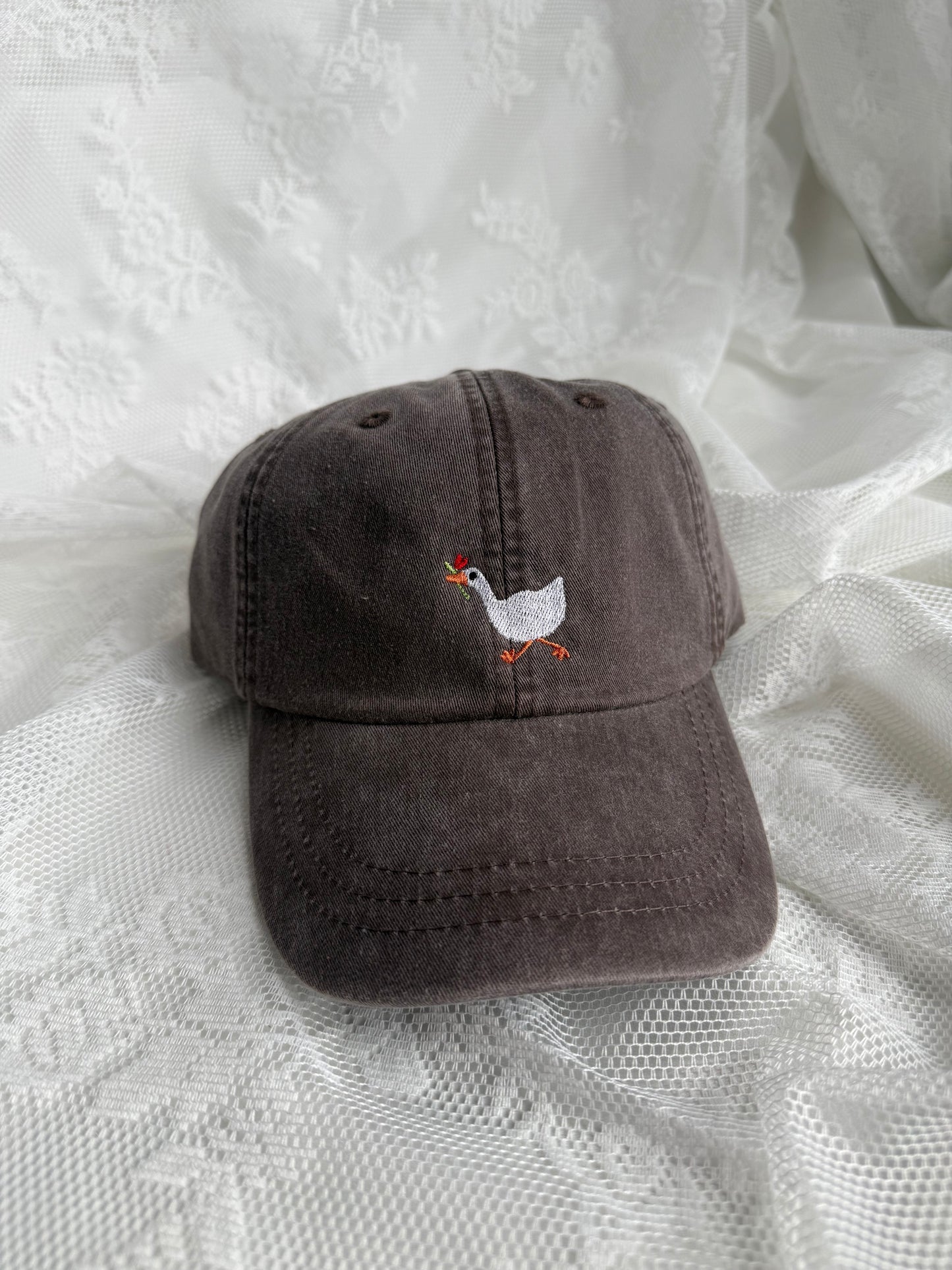 Geese Embroidered Hat