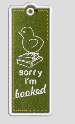Lit Chicks Embroidered Bookmark