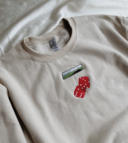 Rearview Mirror Embroidered Sweatshirt