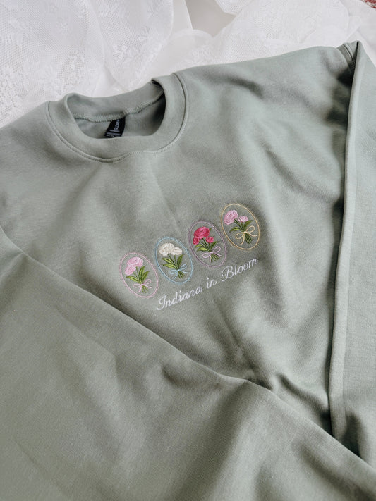 Indiana In Bloom Embroidered Sweatshirt