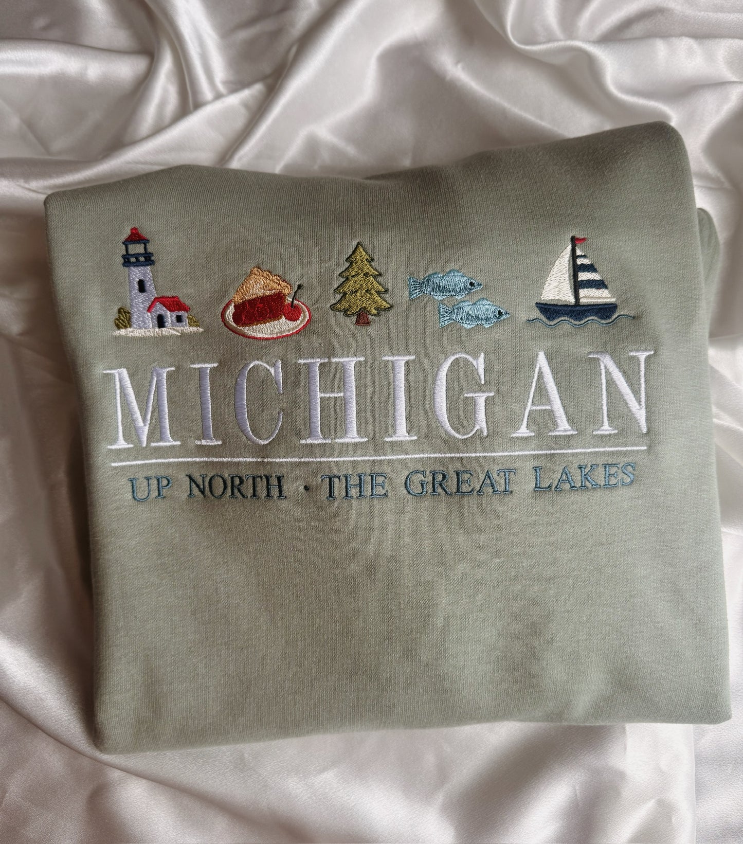 Michigan Icons Embroidered Sweatshirt