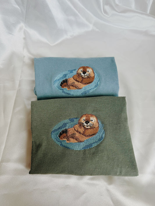 Otter Embroidered T-Shirt