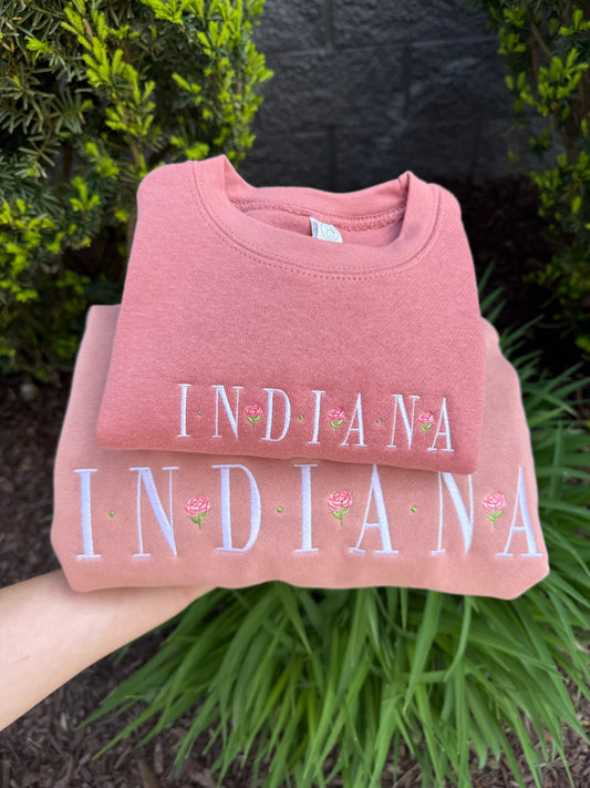INDIANA Kids Embroidered Sweatshirt | Peony Collection